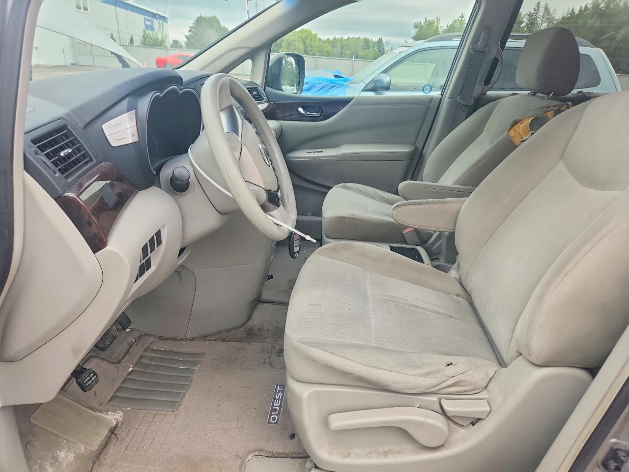 2011 Nissan Quest S Silver vin: JN8AE2KP8B9000522