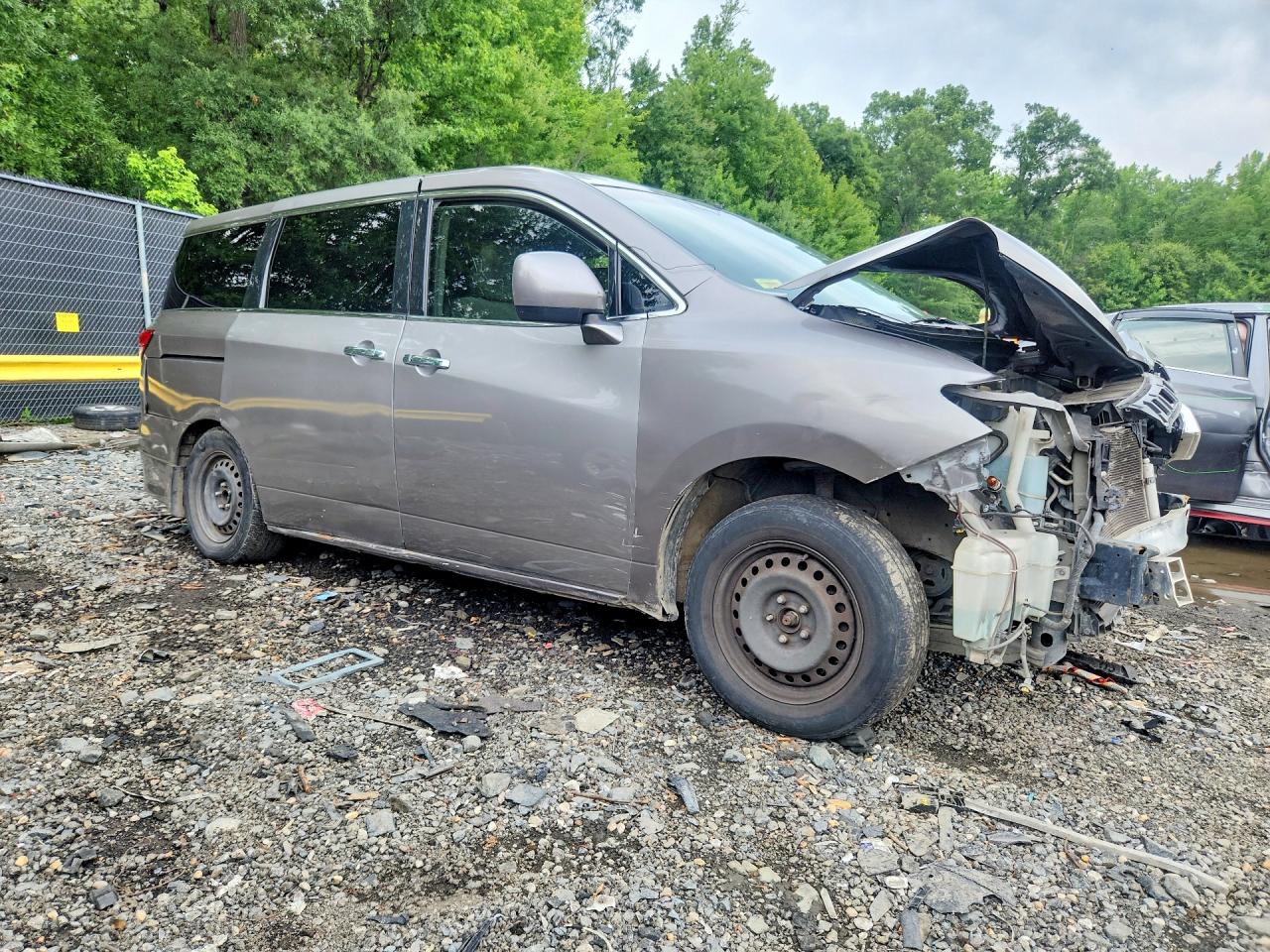 2011 Nissan Quest S/sv/sl/le Silver vin: JN8AE2KP8B9007325