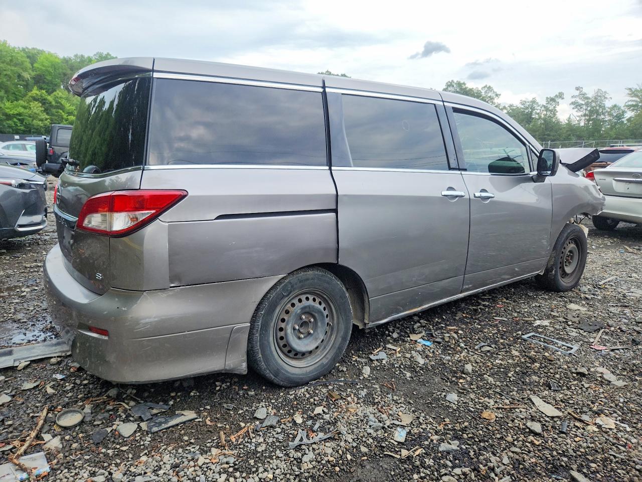 2011 Nissan Quest S/sv/sl/le Silver vin: JN8AE2KP8B9007325