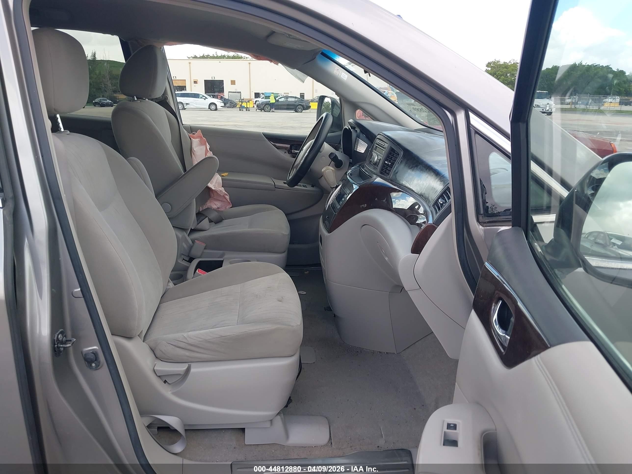 2012 Nissan Quest S Gray vin: JN8AE2KP8C9031495