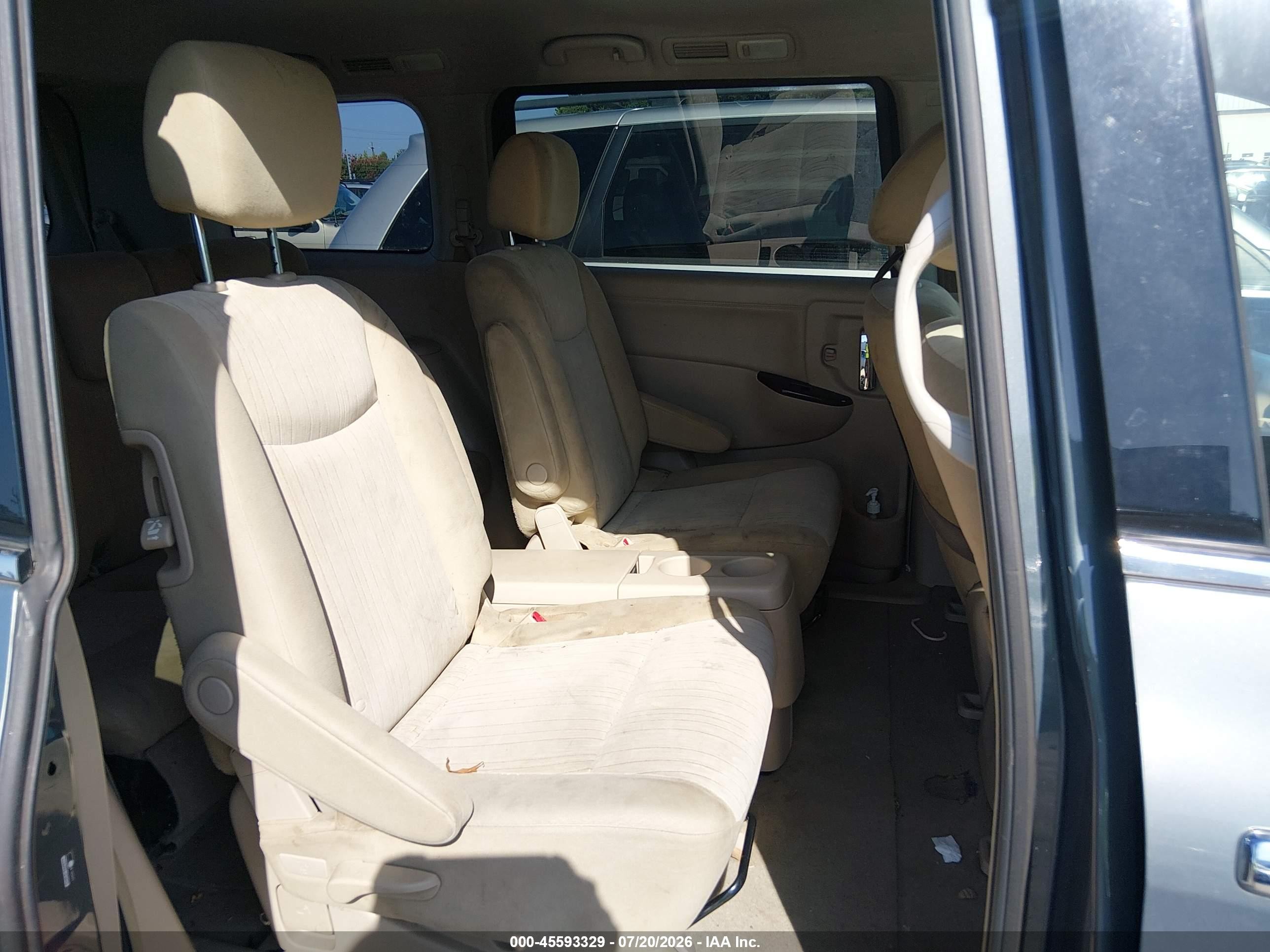2012 Nissan Quest Sv Blue vin: JN8AE2KP8C9038351