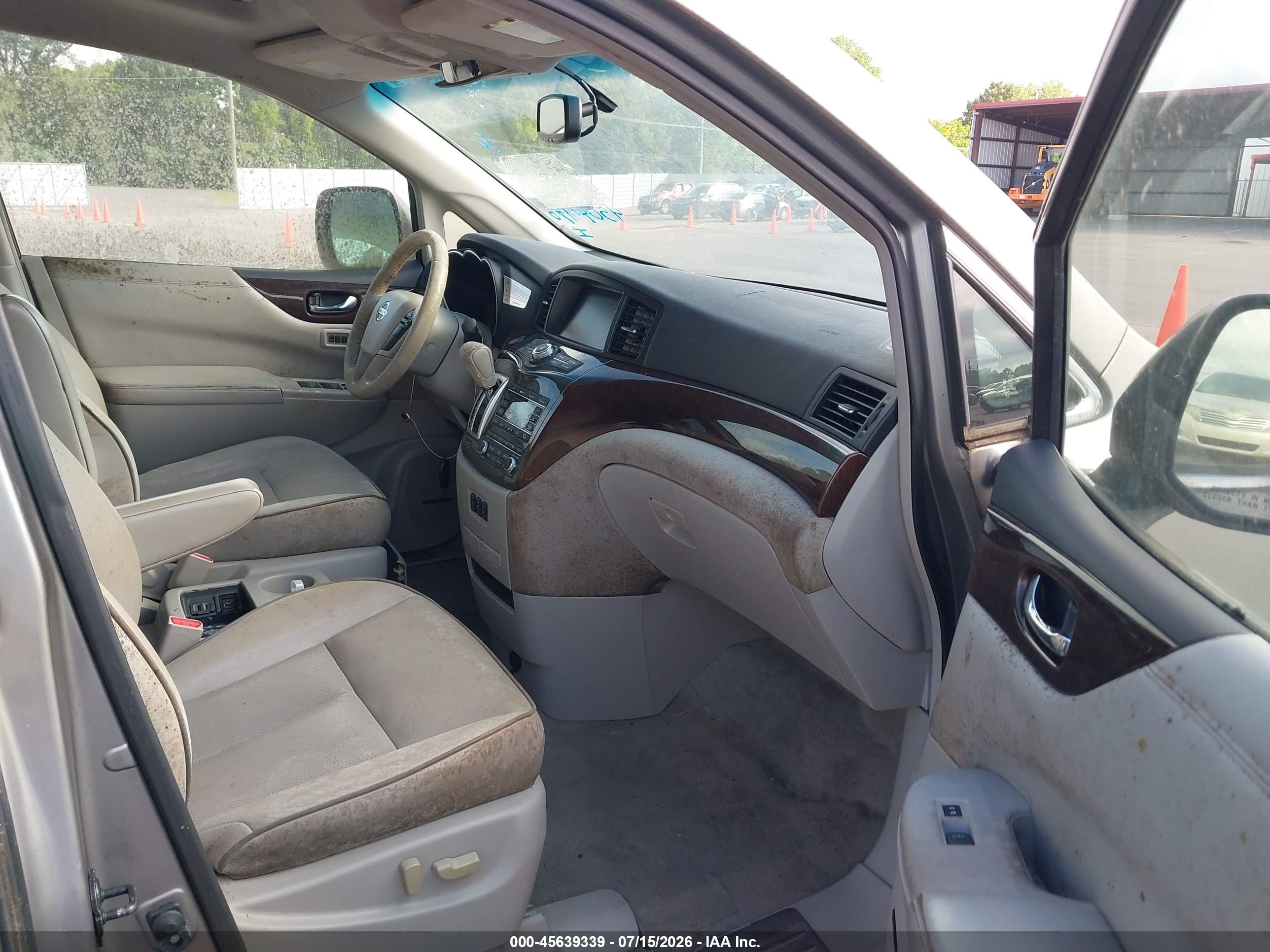 2012 Nissan Quest Le Brown vin: JN8AE2KP8C9039287