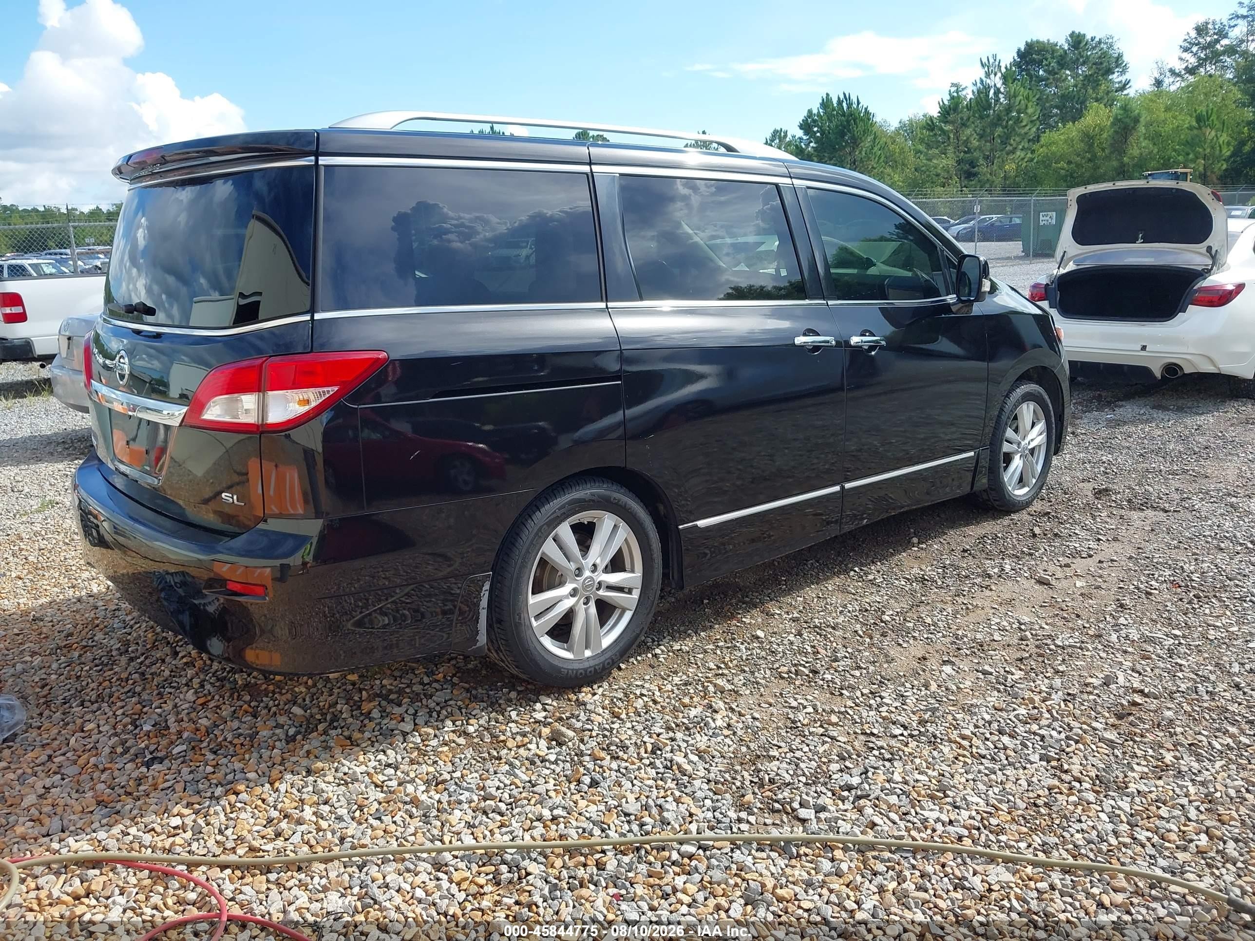 2013 Nissan Quest Sl Black vin: JN8AE2KP8D9063168