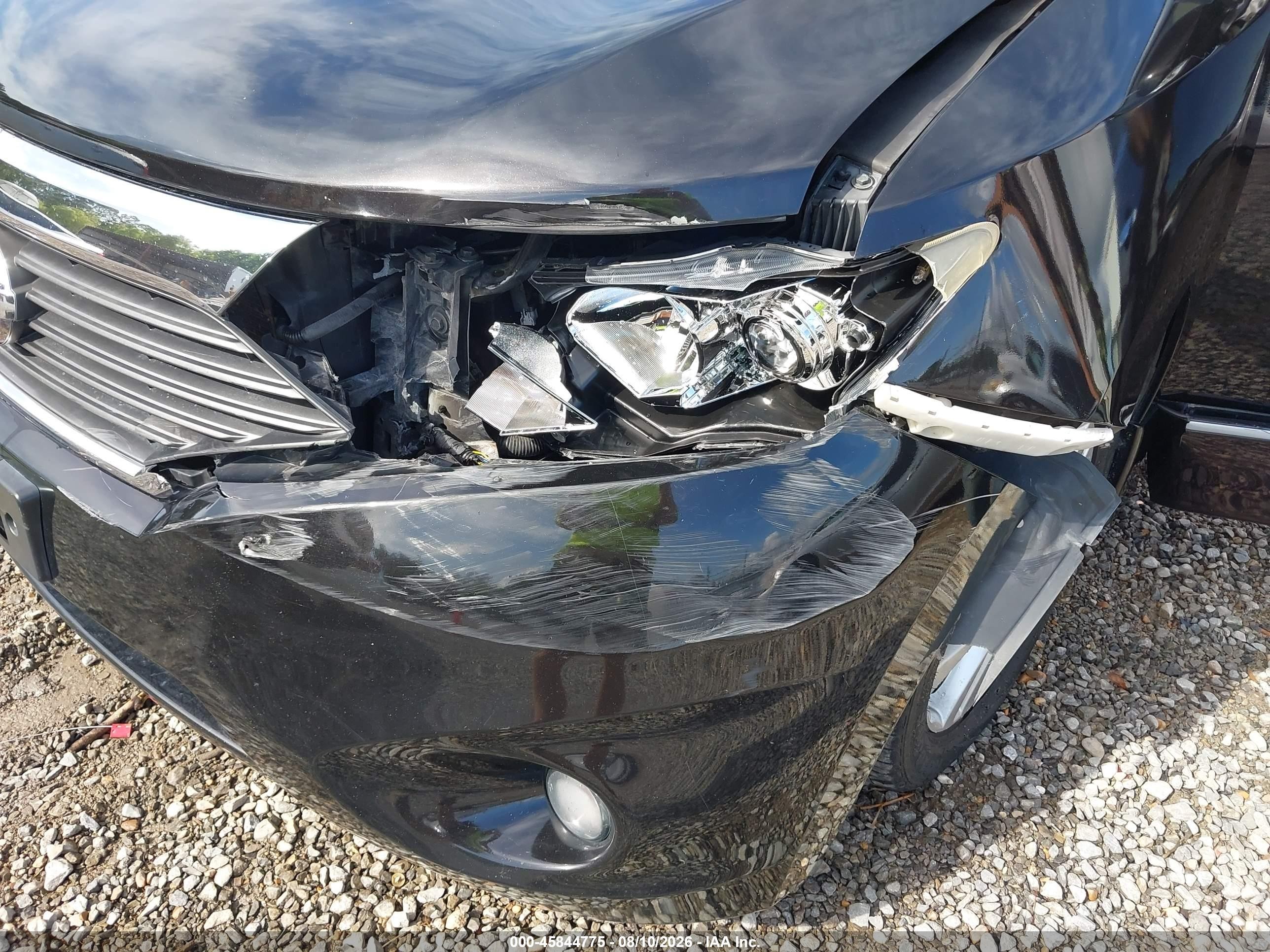 2013 Nissan Quest Sl Black vin: JN8AE2KP8D9063168
