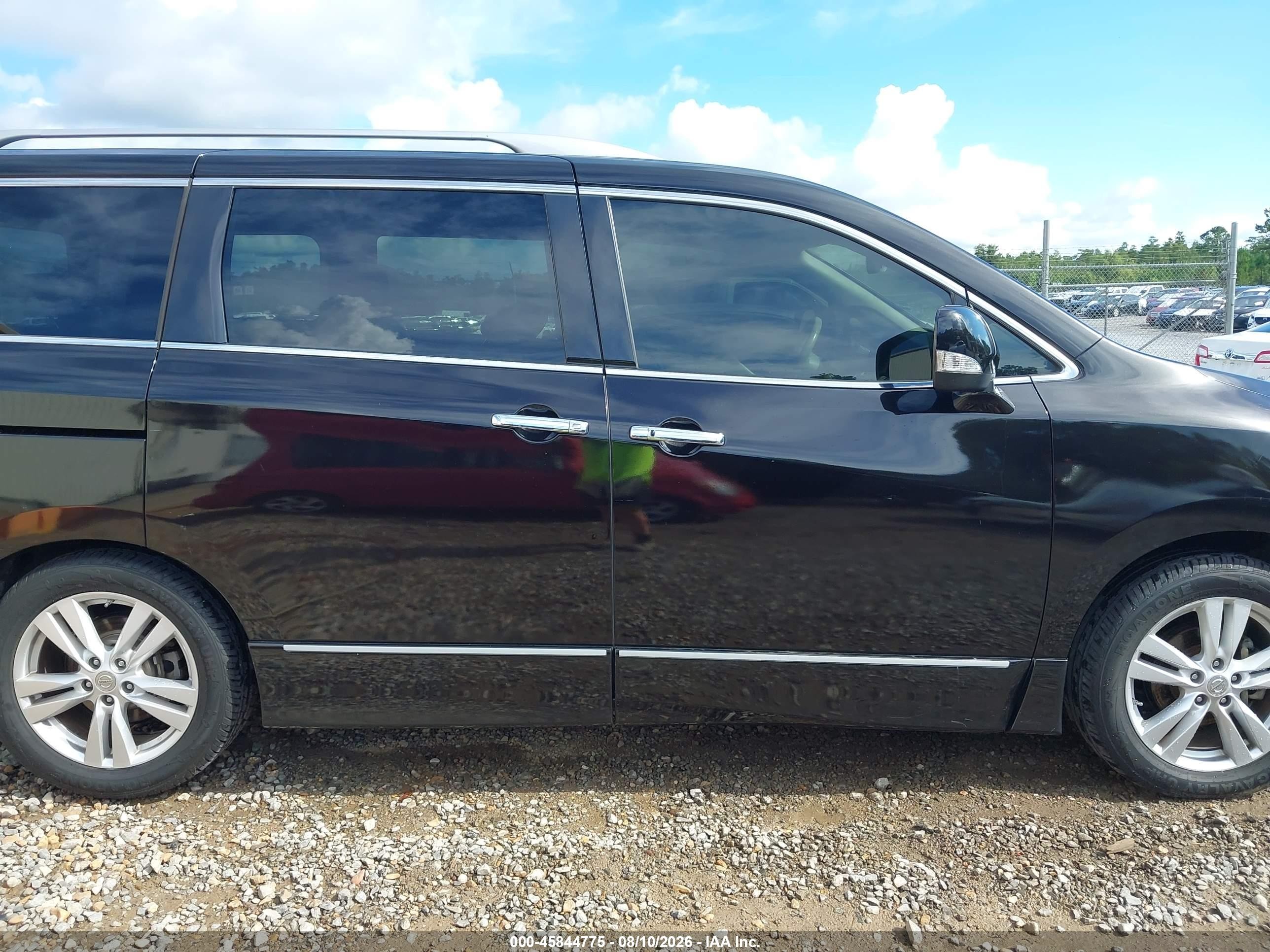 2013 Nissan Quest Sl Black vin: JN8AE2KP8D9063168