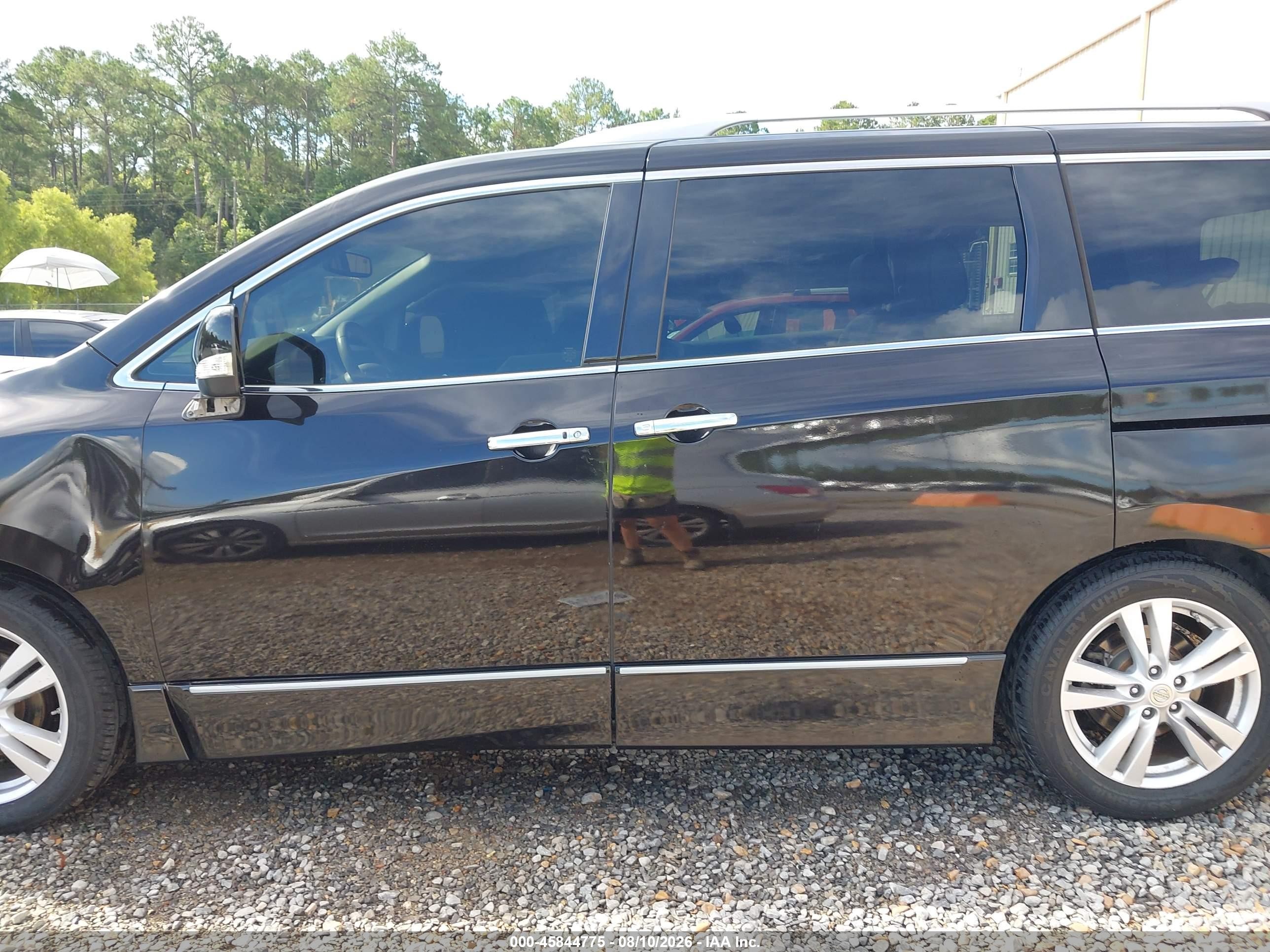 2013 Nissan Quest Sl Black vin: JN8AE2KP8D9063168