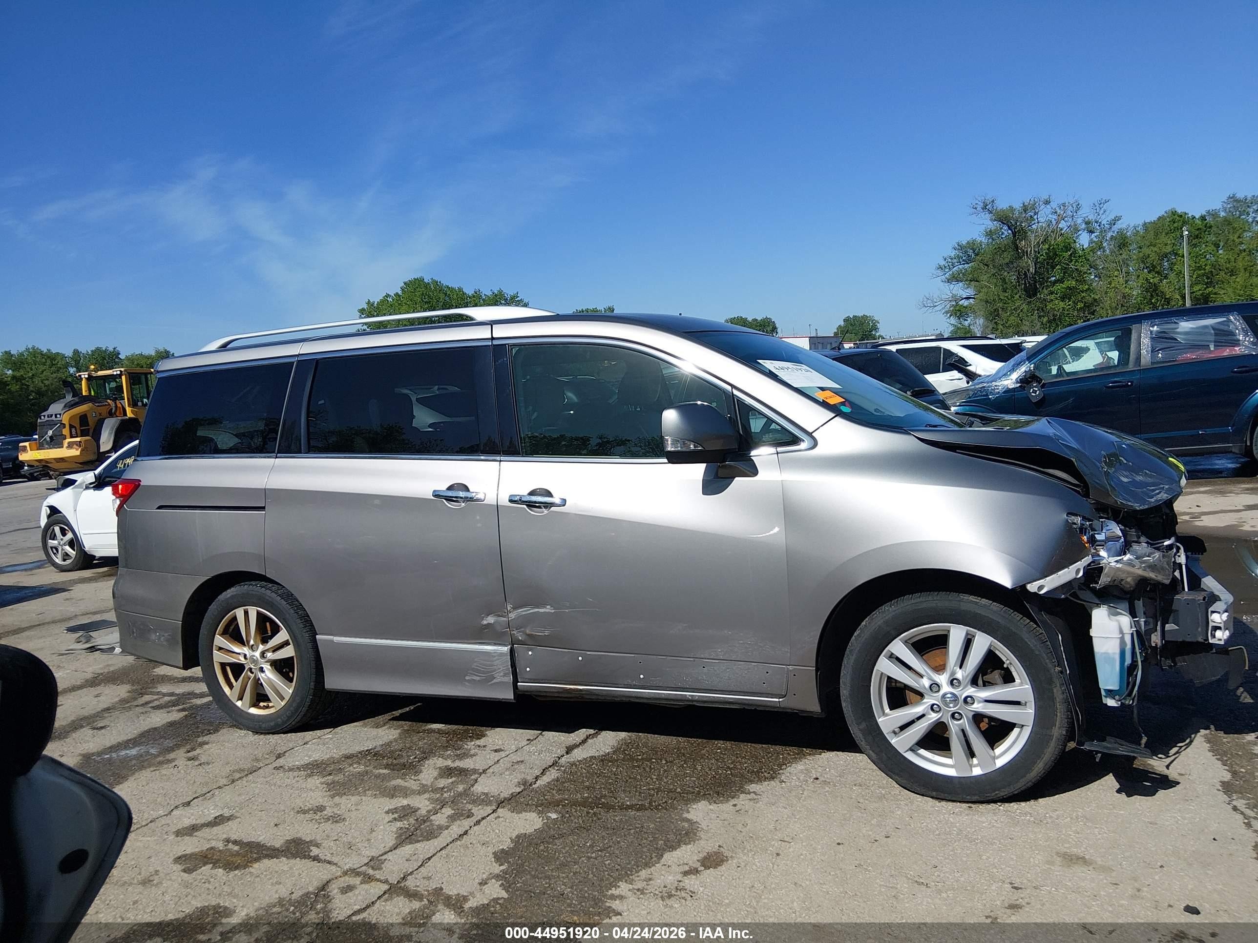 2013 Nissan Quest Sl Beige vin: JN8AE2KP8D9064692