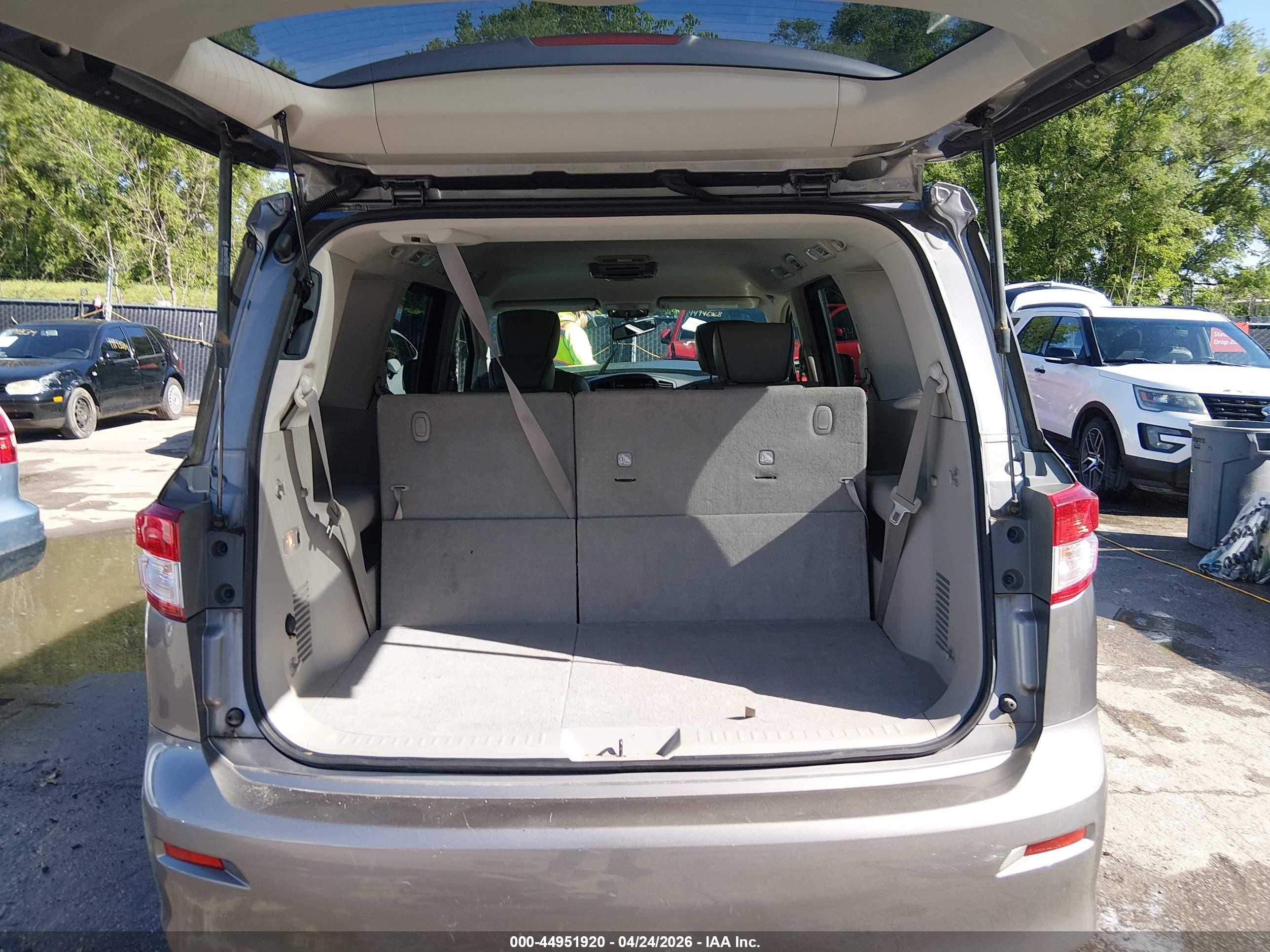 2013 Nissan Quest Sl Beige vin: JN8AE2KP8D9064692