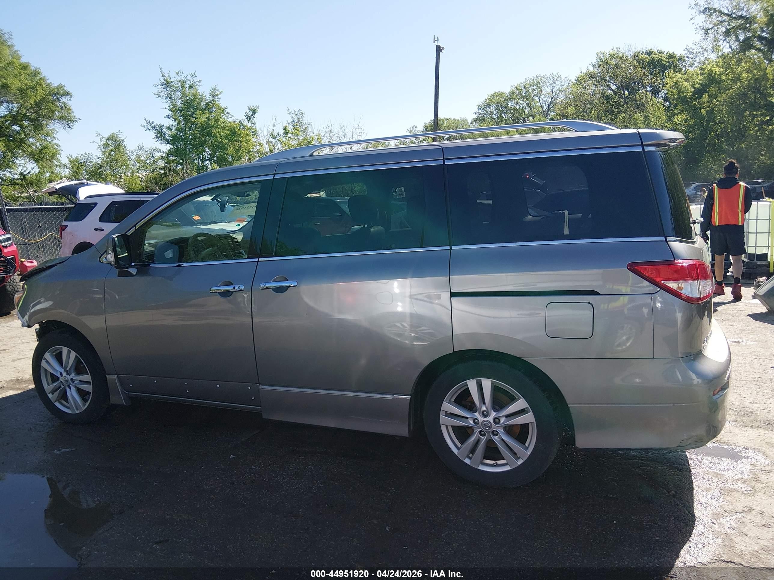 2013 Nissan Quest Sl Beige vin: JN8AE2KP8D9064692