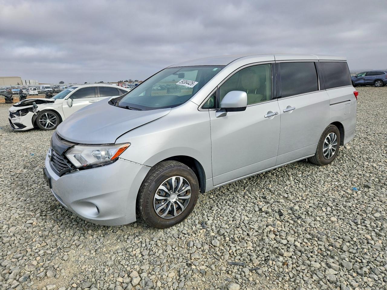 2013 Nissan Quest 3.5 S Silver vin: JN8AE2KP8D9066667