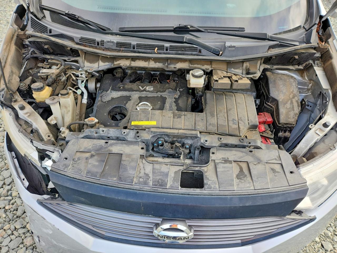 2013 Nissan Quest 3.5 S Silver vin: JN8AE2KP8D9066667