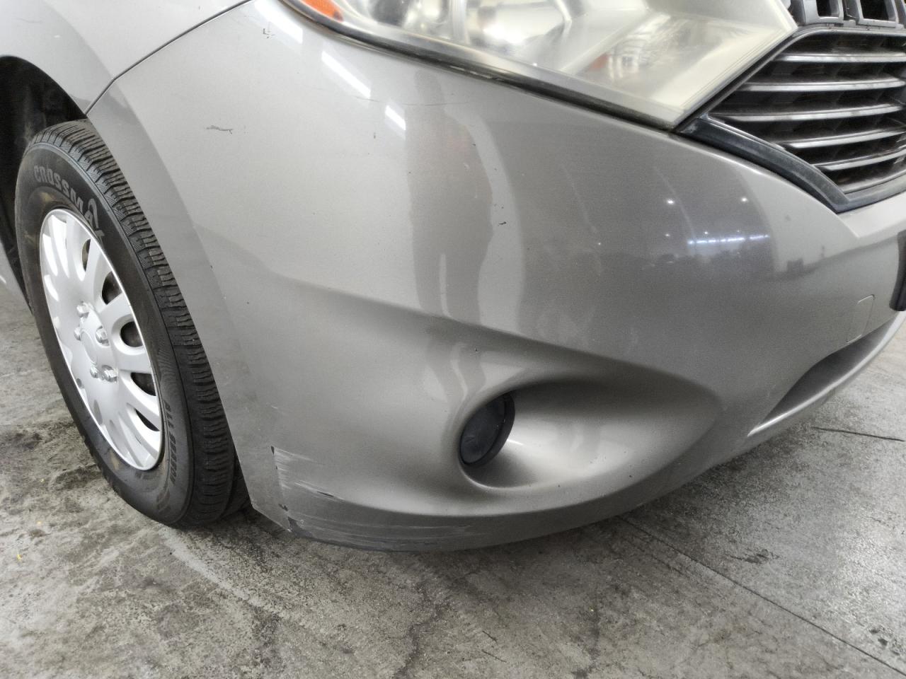2013 Nissan Quest S/sv/sl/le Gray vin: JN8AE2KP8D9071416 Damage: Front Bumper/Cover, Scraped, 7 To 8 Inches