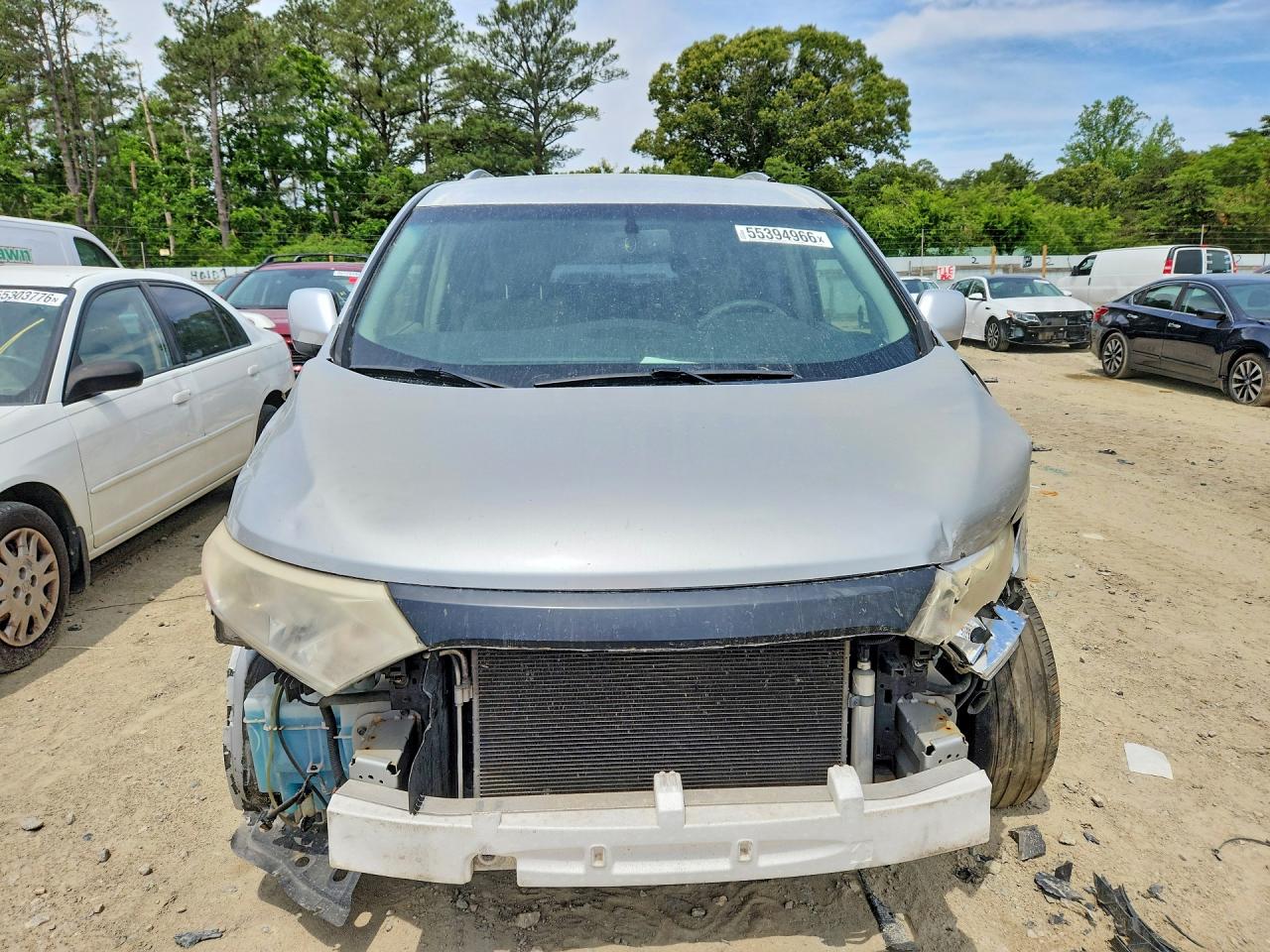 2014 Nissan Quest 3.5 S Silver vin: JN8AE2KP8E9101175
