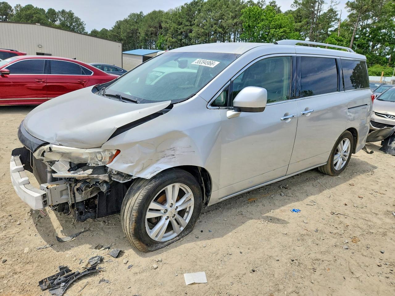 2014 Nissan Quest 3.5 S Silver vin: JN8AE2KP8E9101175