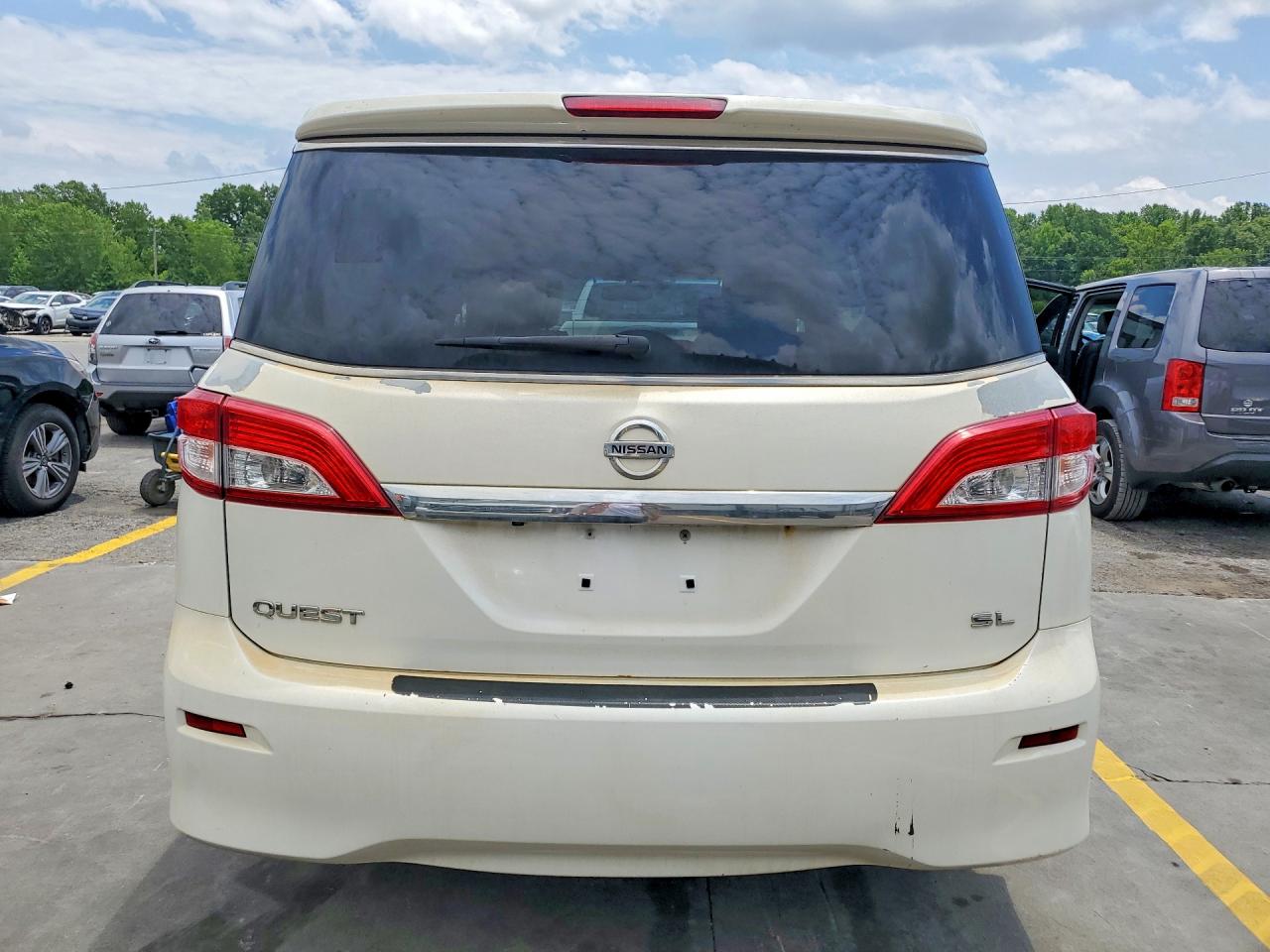 2014 Nissan Quest 3.5 Sl Cream vin: JN8AE2KP8E9102195