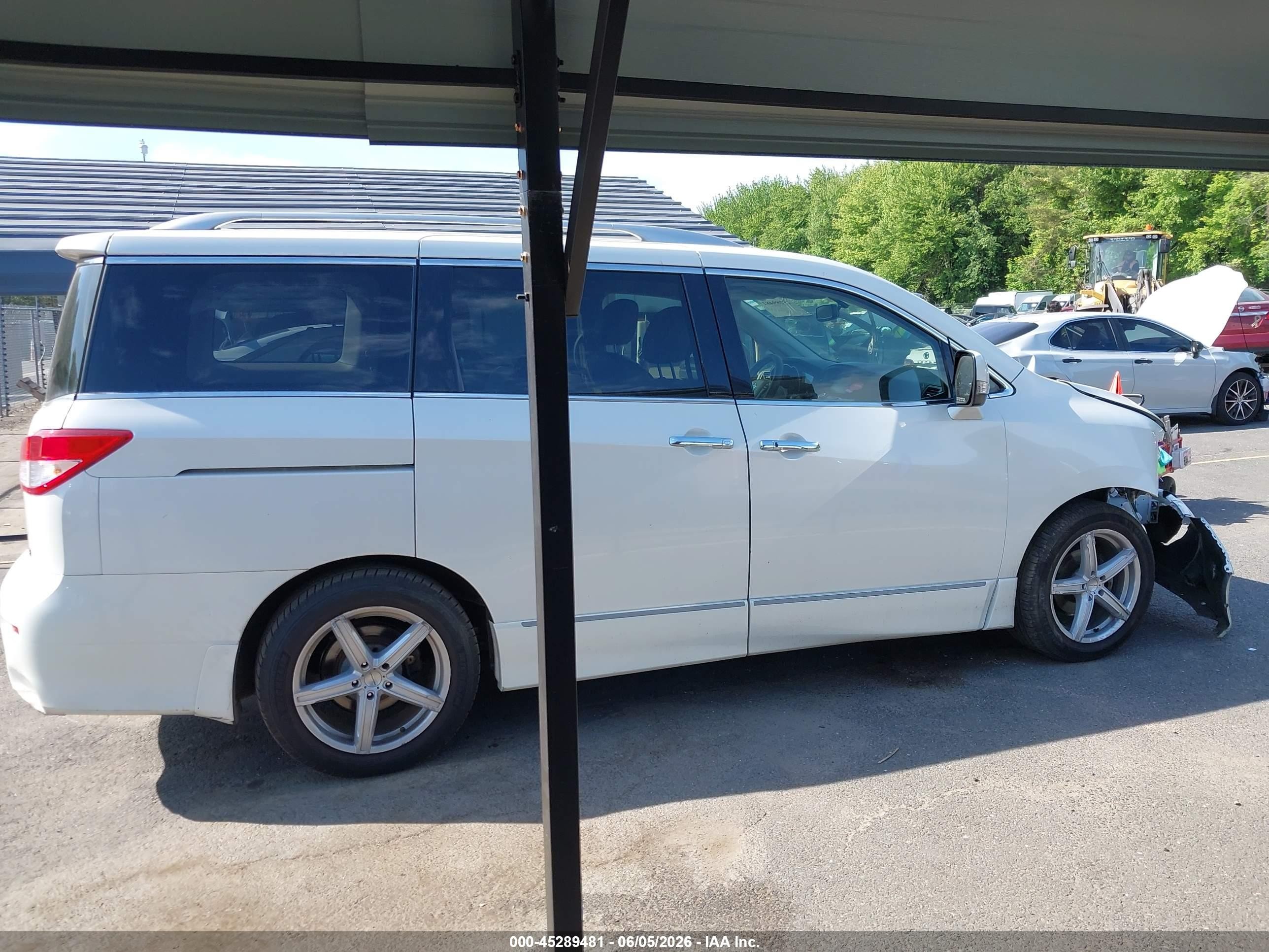 2014 Nissan Quest Sl White vin: JN8AE2KP8E9103413