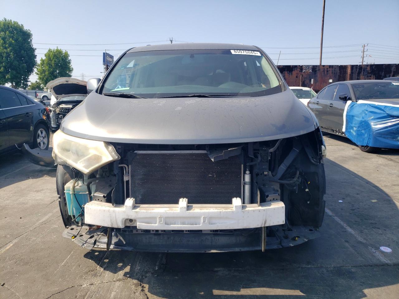 2014 Nissan Quest 3.5 Sv Gray vin: JN8AE2KP8E9108286