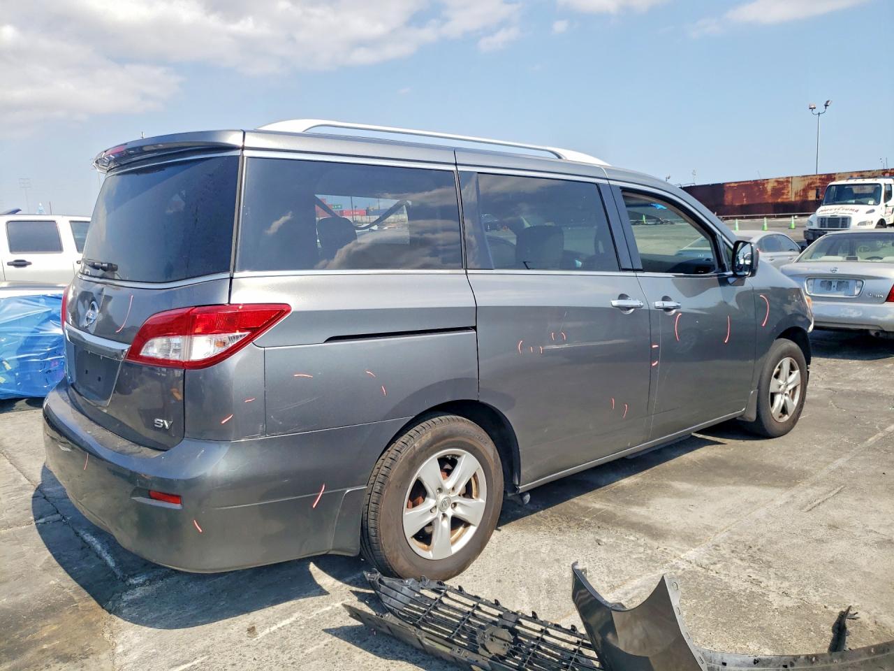 2014 Nissan Quest 3.5 Sv Gray vin: JN8AE2KP8E9108286