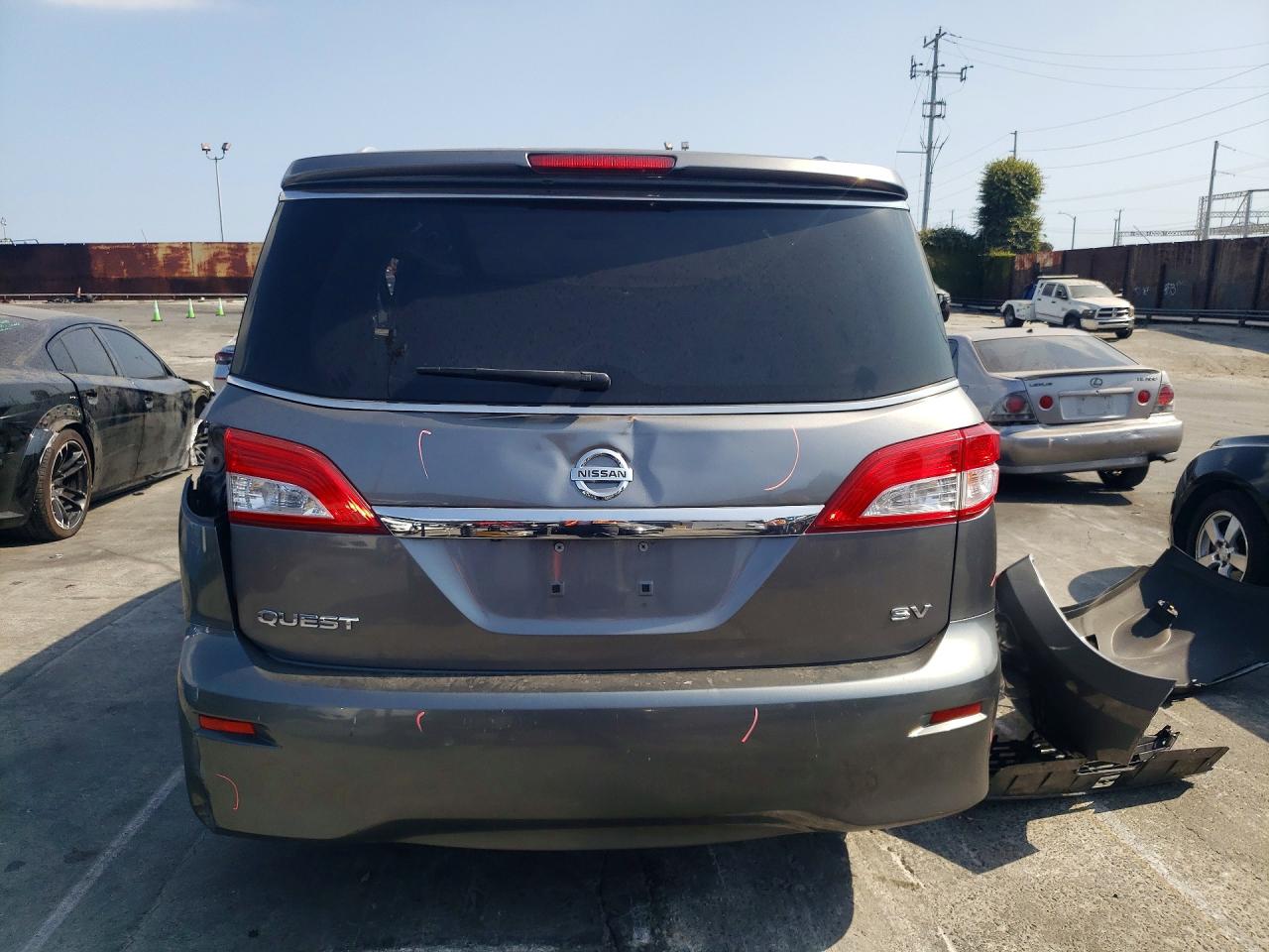 2014 Nissan Quest 3.5 Sv Gray vin: JN8AE2KP8E9108286