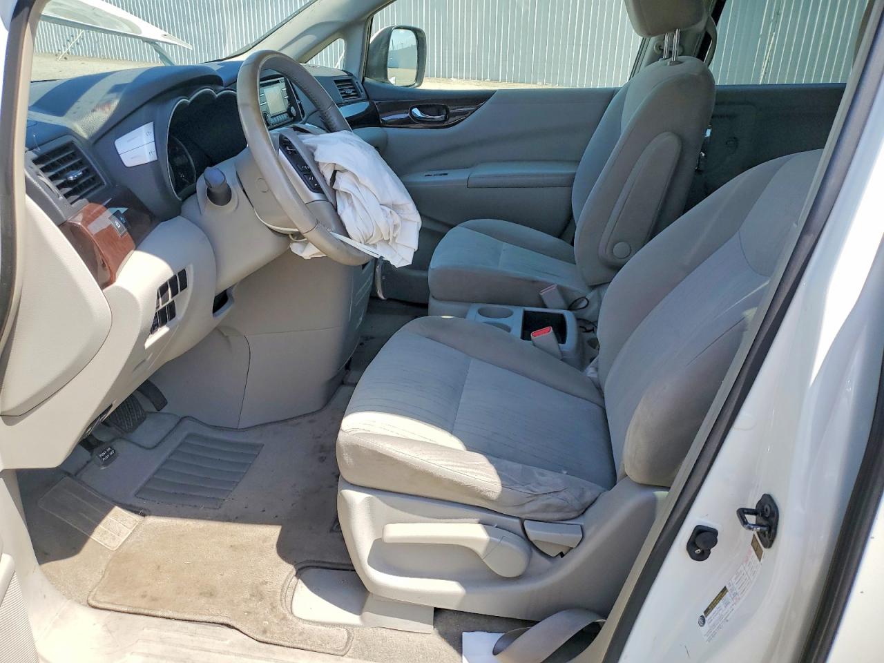 2014 Nissan Quest 3.5 Sv White vin: JN8AE2KP8E9108384