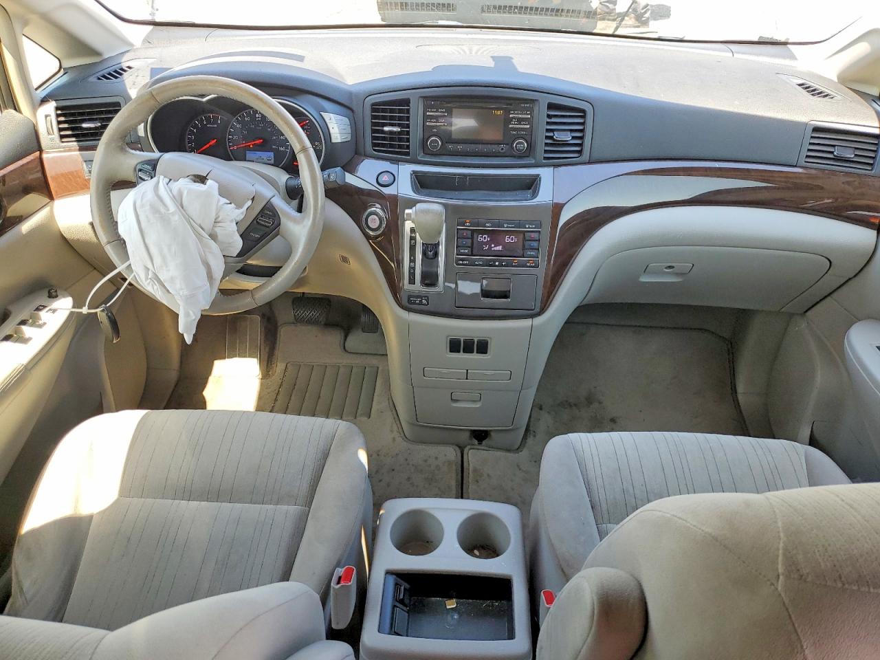 2014 Nissan Quest 3.5 Sv White vin: JN8AE2KP8E9108384