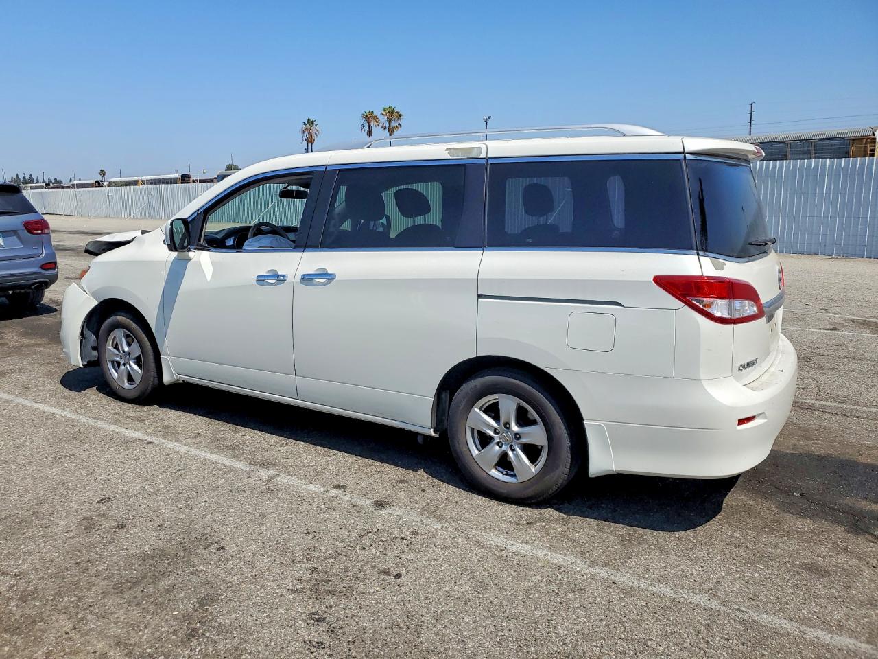 2014 Nissan Quest 3.5 Sv White vin: JN8AE2KP8E9108384