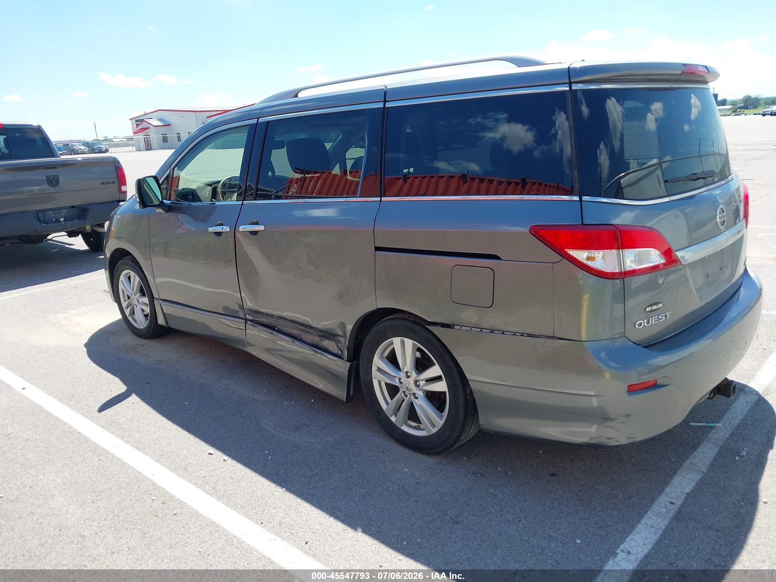 2015 Nissan Quest Platinum Gray vin: JN8AE2KP8F9120049