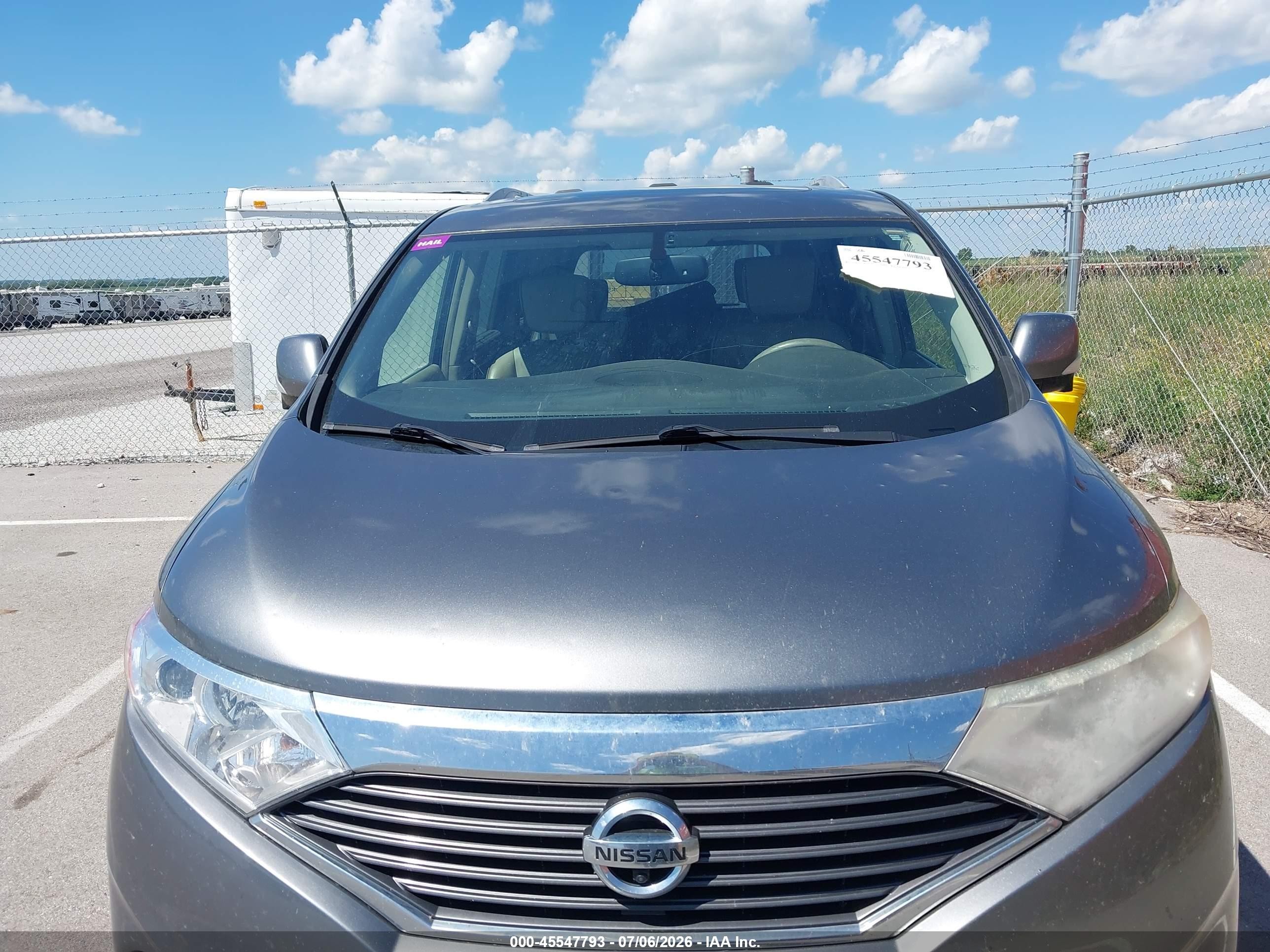2015 Nissan Quest Platinum Gray vin: JN8AE2KP8F9120049
