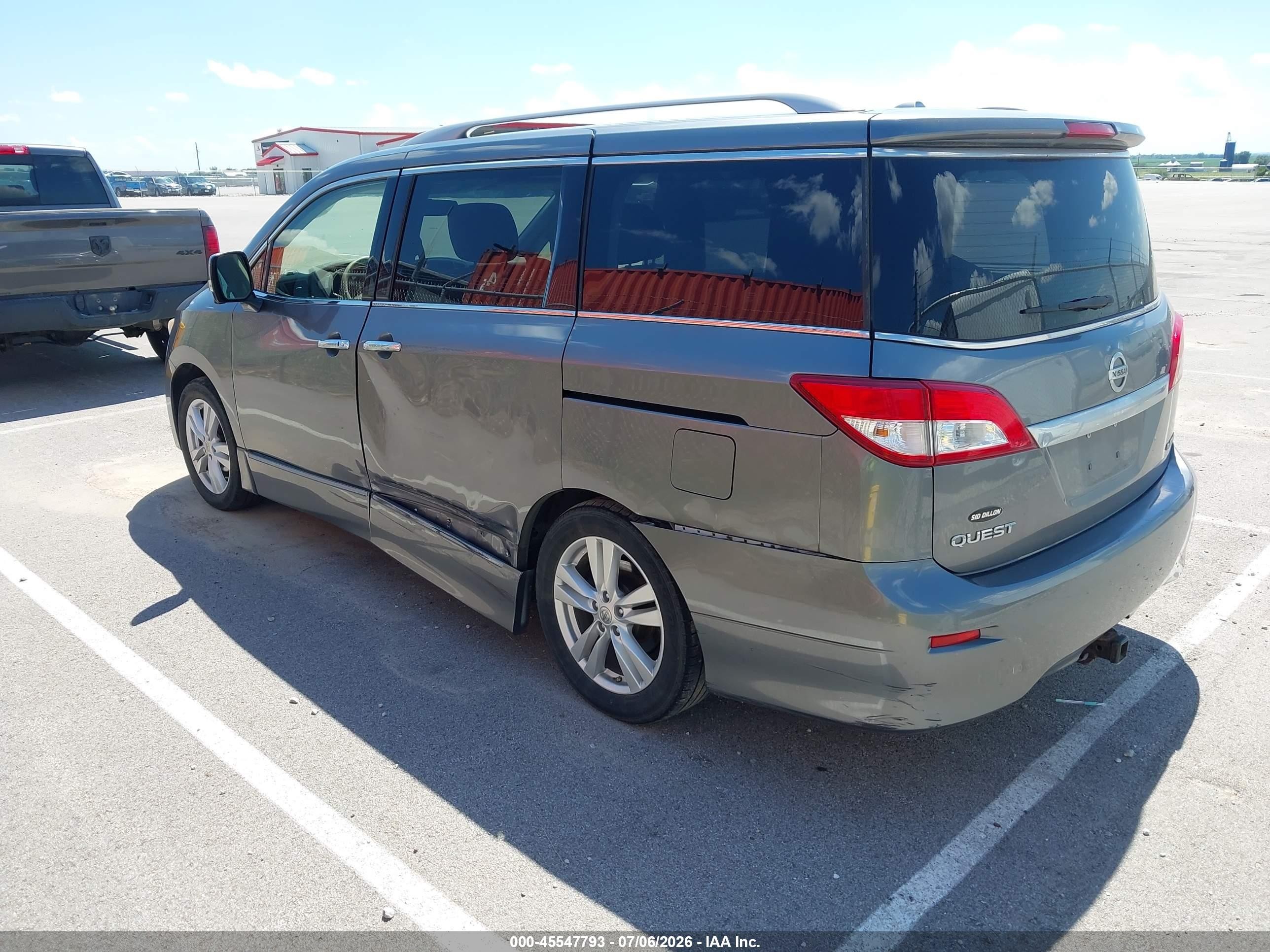 2015 Nissan Quest Platinum Gray vin: JN8AE2KP8F9120049