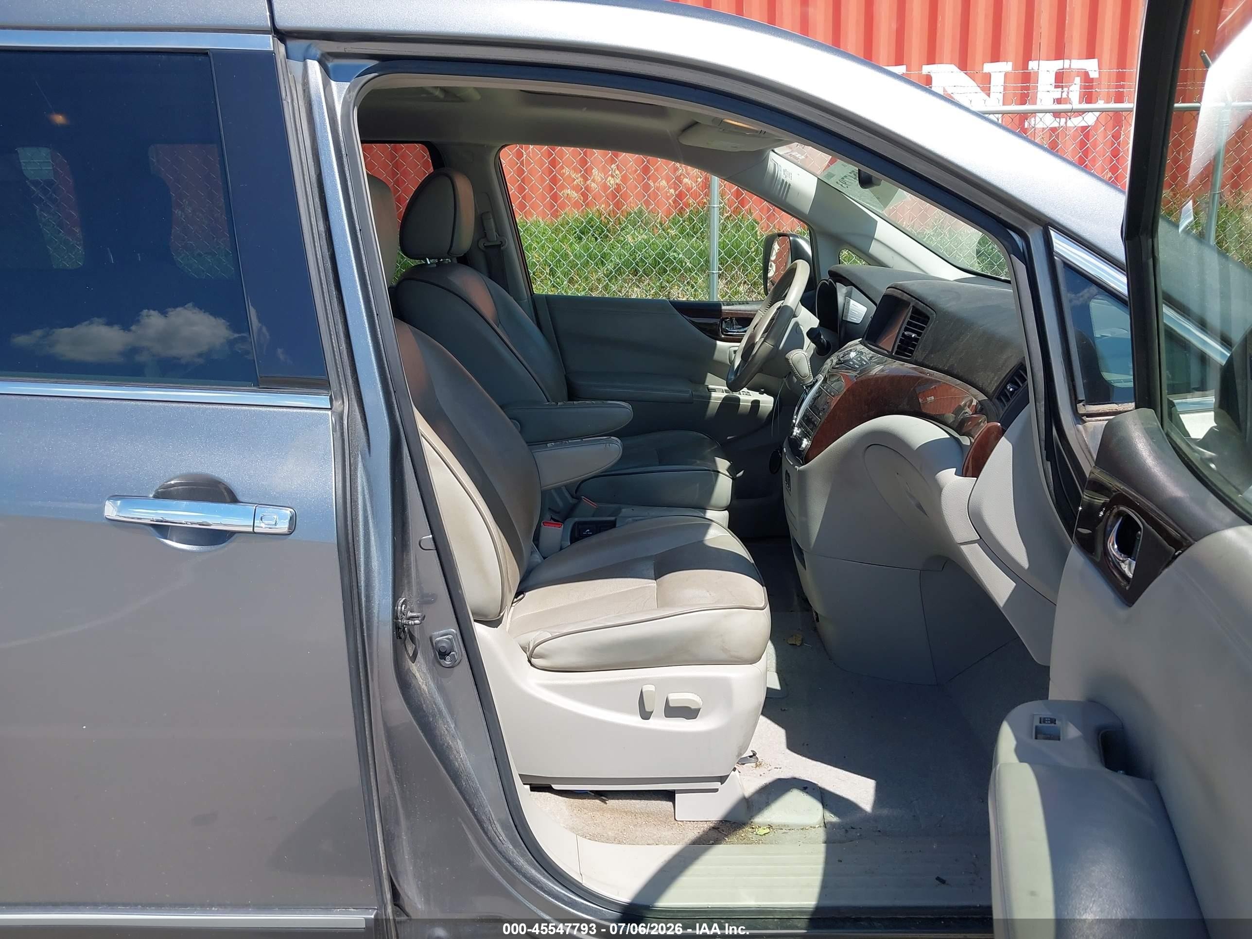 2015 Nissan Quest Platinum Gray vin: JN8AE2KP8F9120049