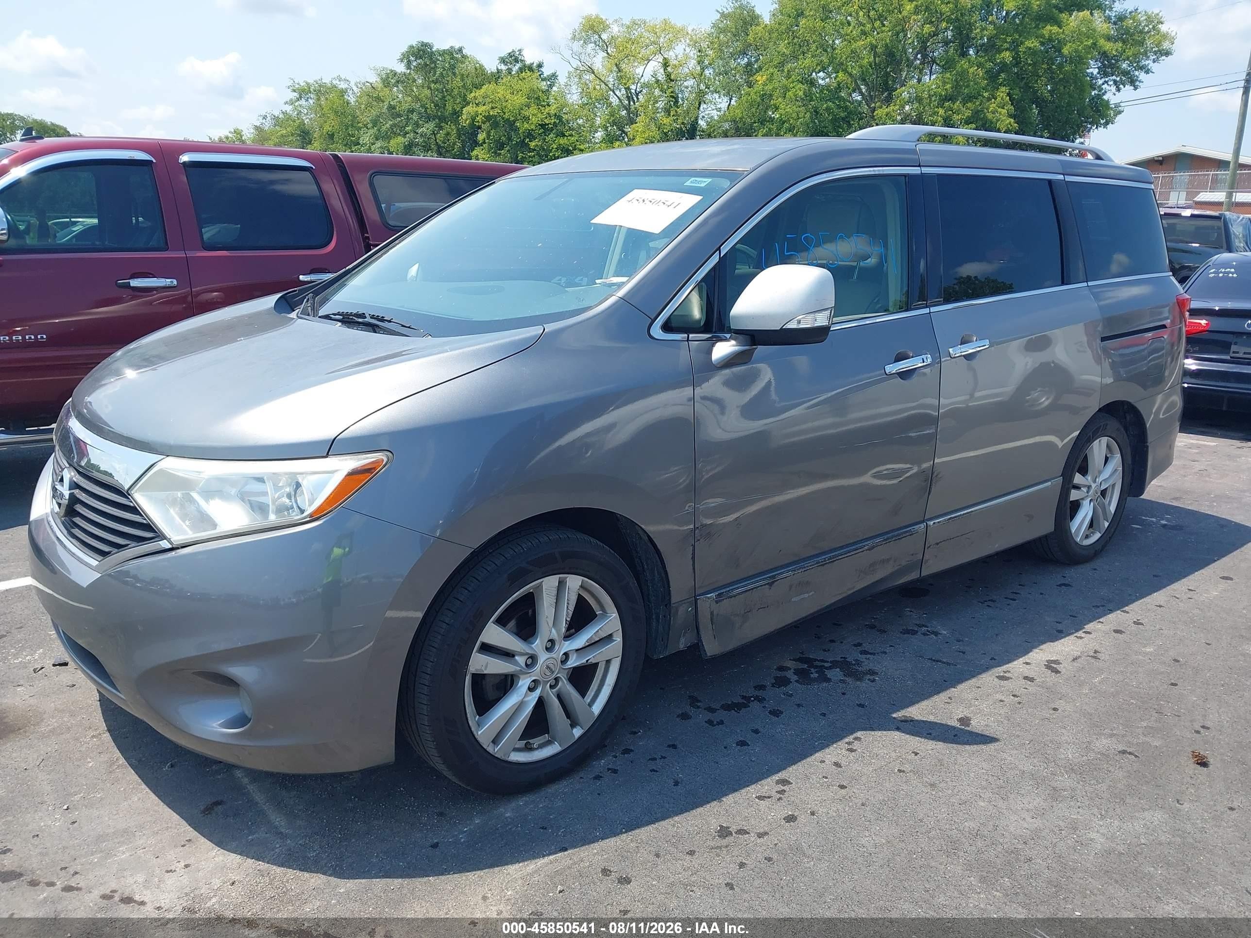 2015 Nissan Quest Platinum/s/sl/sv Gray vin: JN8AE2KP8F9120116
