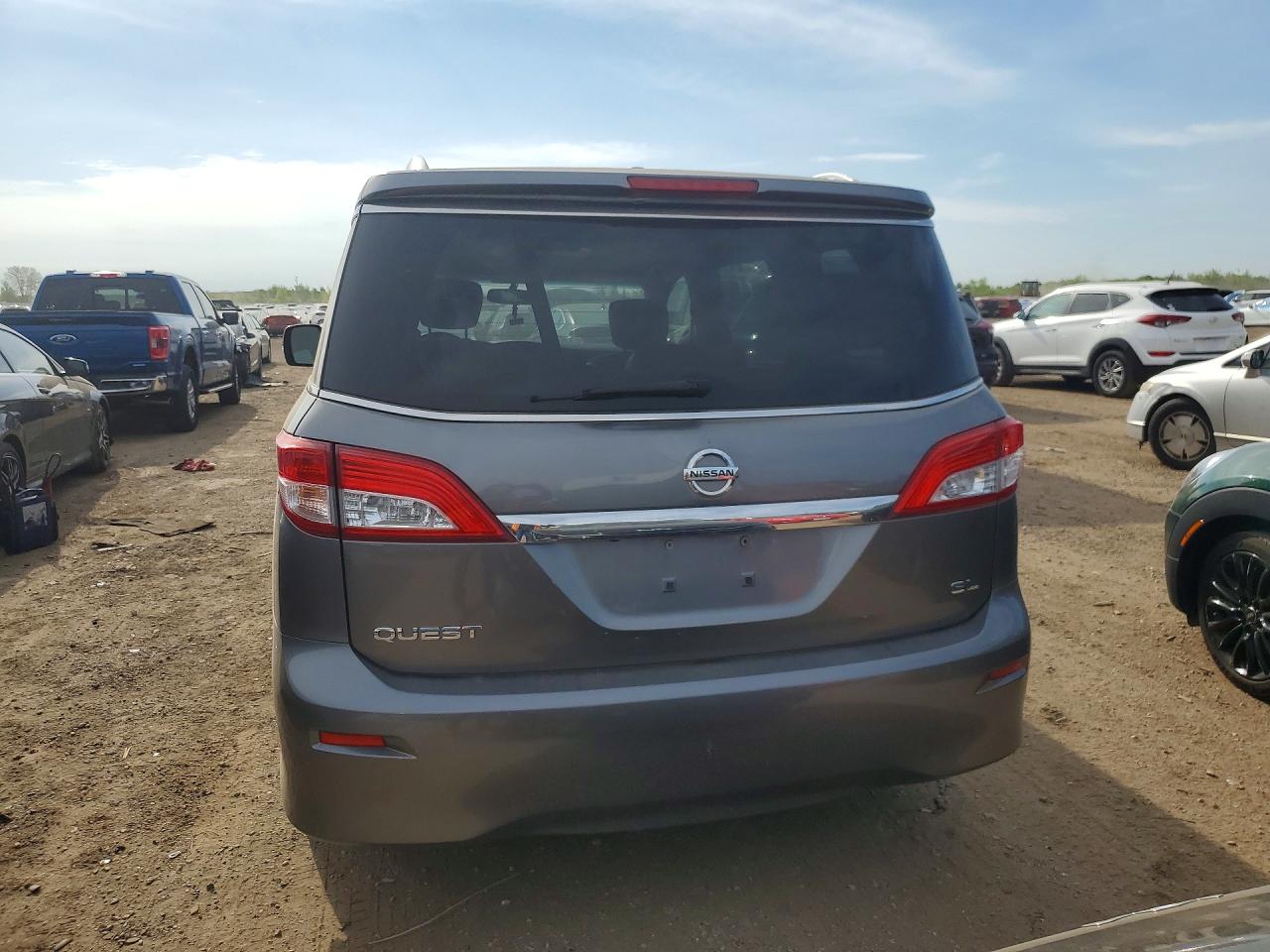 2015 Nissan Quest 3.5 S Gray vin: JN8AE2KP8F9120164