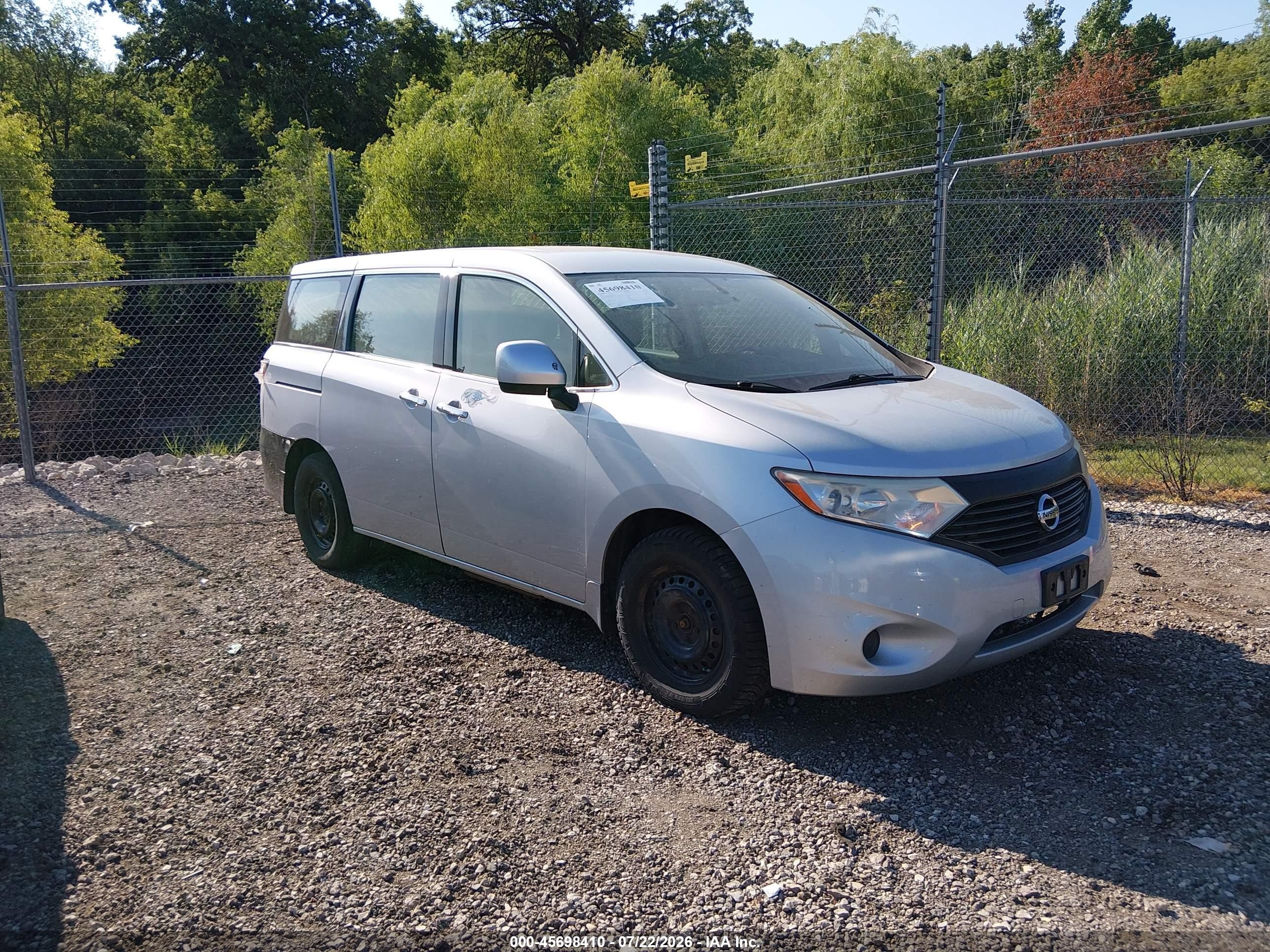 2015 Nissan Quest S Gray vin: JN8AE2KP8F9120892