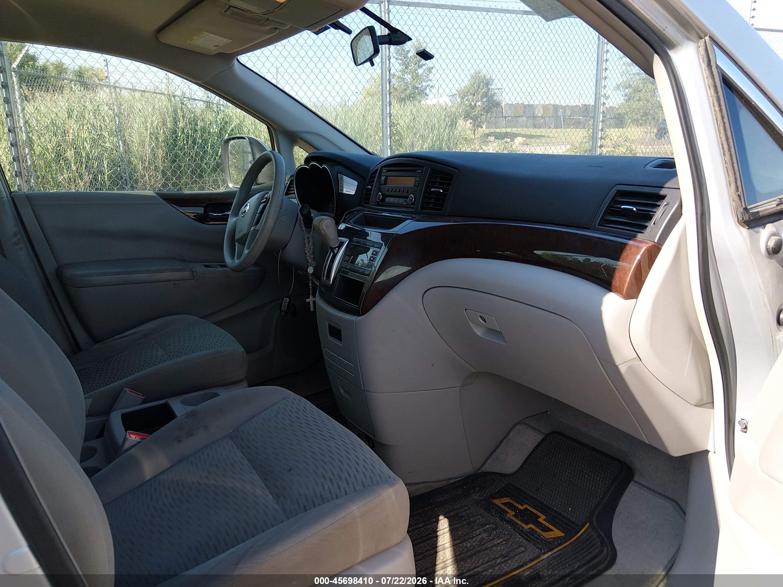 2015 Nissan Quest S Gray vin: JN8AE2KP8F9120892