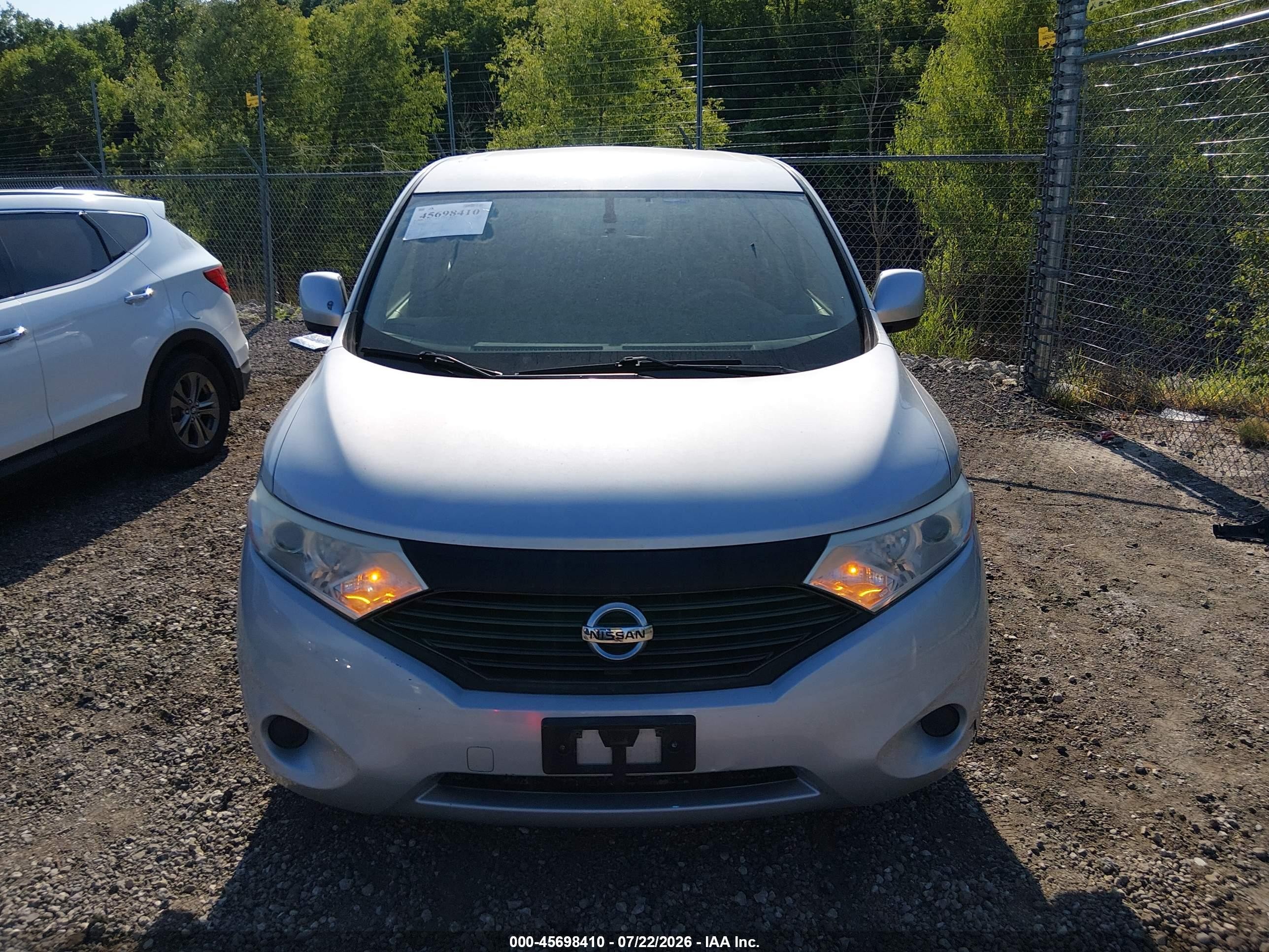 2015 Nissan Quest S Gray vin: JN8AE2KP8F9120892