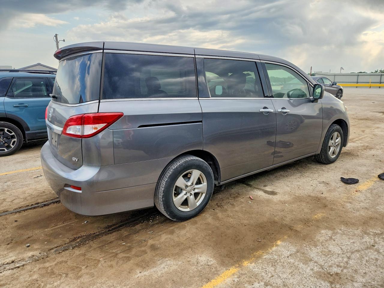 2015 Nissan Quest Gray vin: JN8AE2KP8F9122223