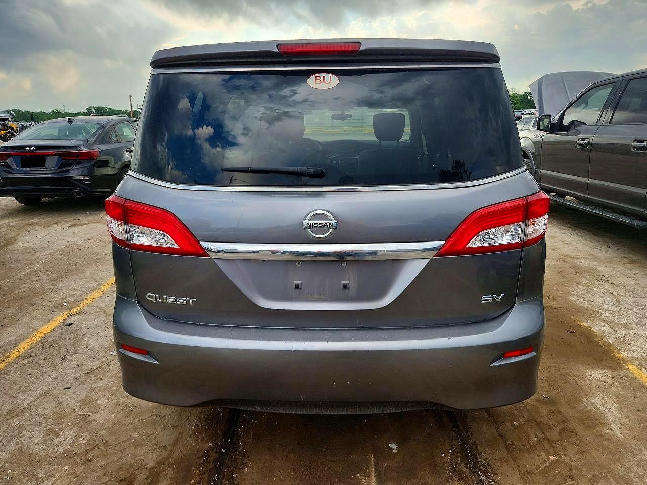 2015 Nissan Quest Gray vin: JN8AE2KP8F9122223