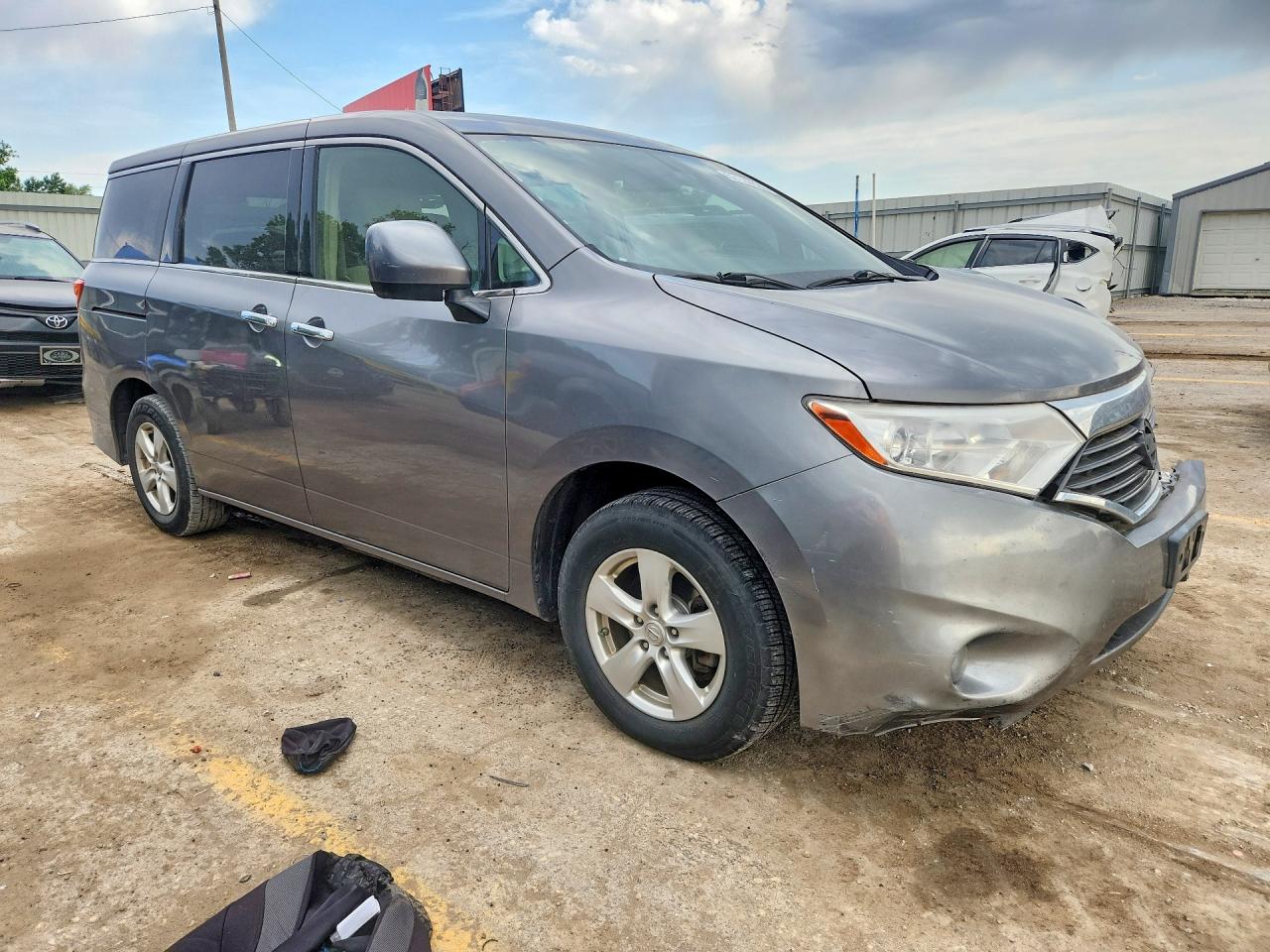 2015 Nissan Quest Gray vin: JN8AE2KP8F9122223