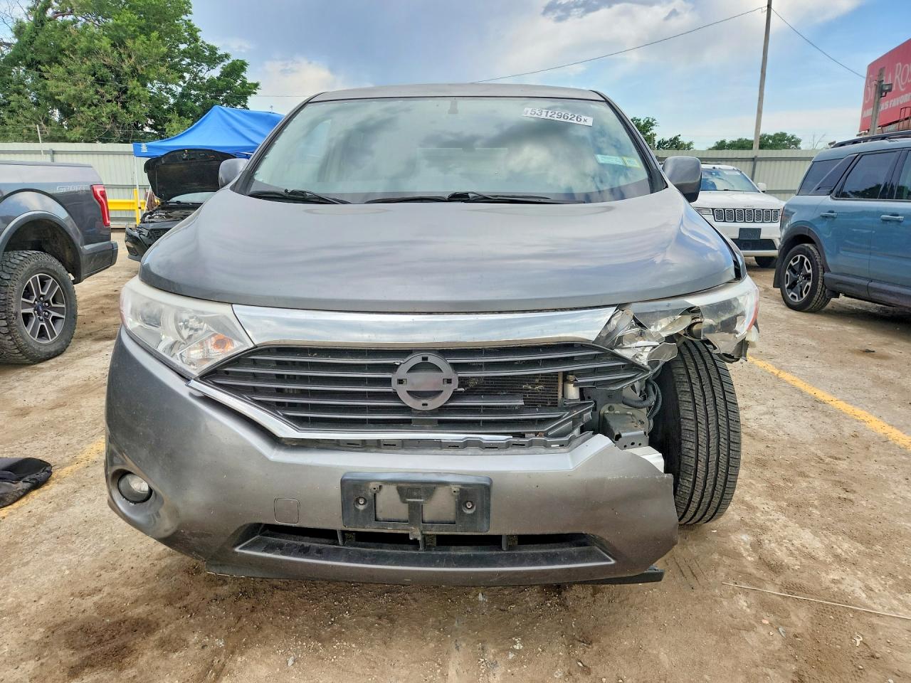 2015 Nissan Quest Gray vin: JN8AE2KP8F9122223