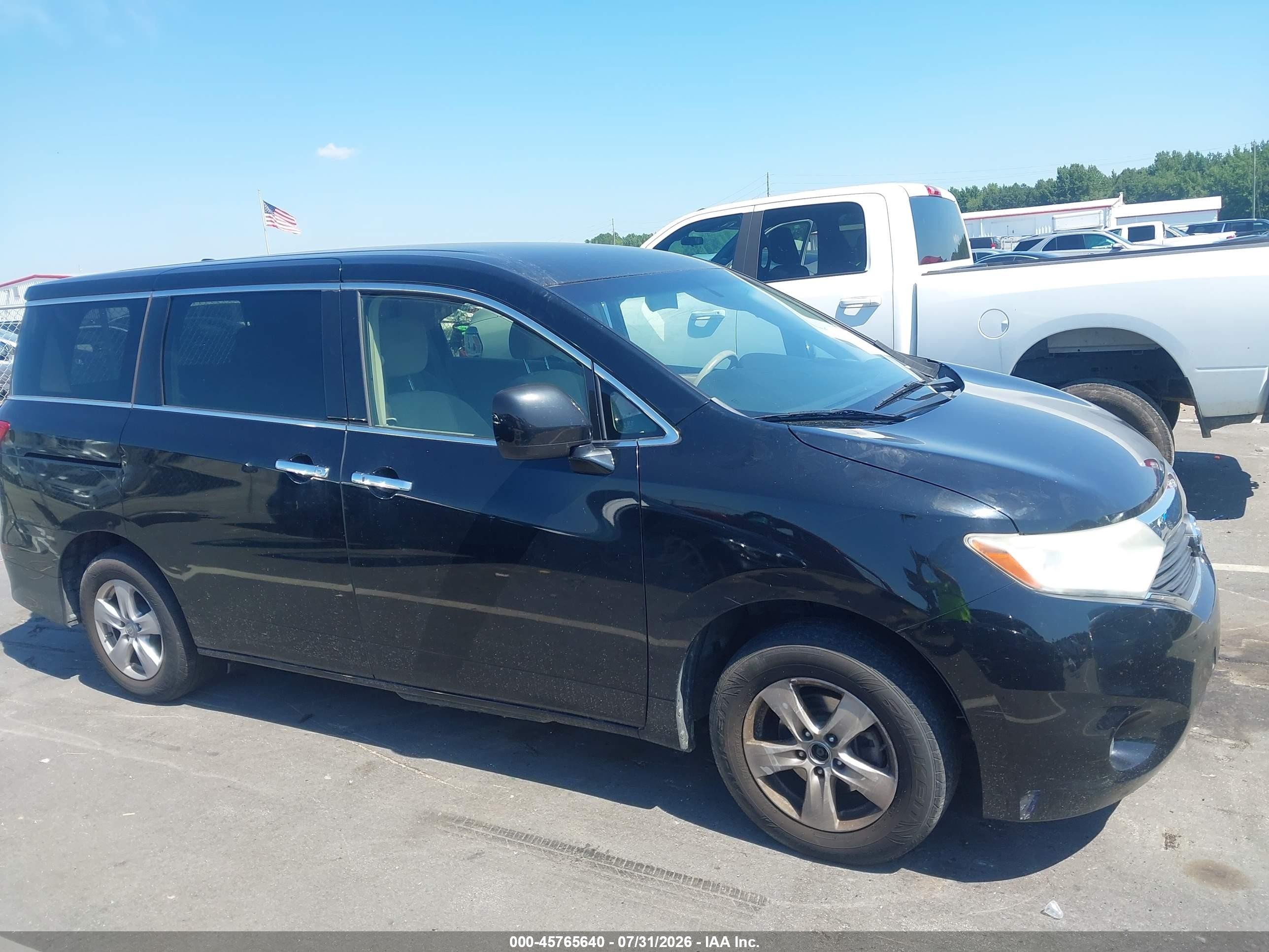 2015 Nissan Quest Sv Black vin: JN8AE2KP8F9122352