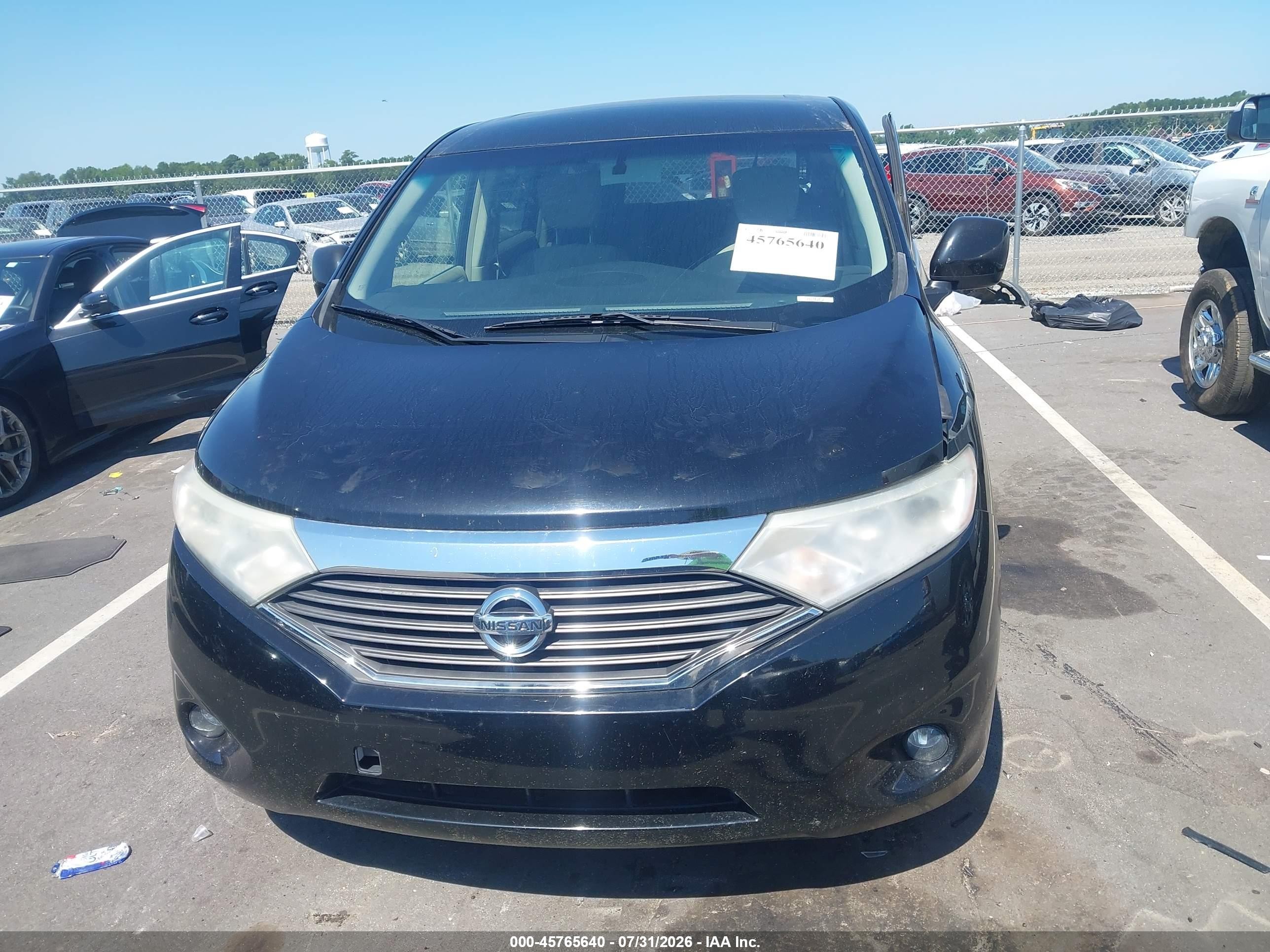 2015 Nissan Quest Sv Black vin: JN8AE2KP8F9122352