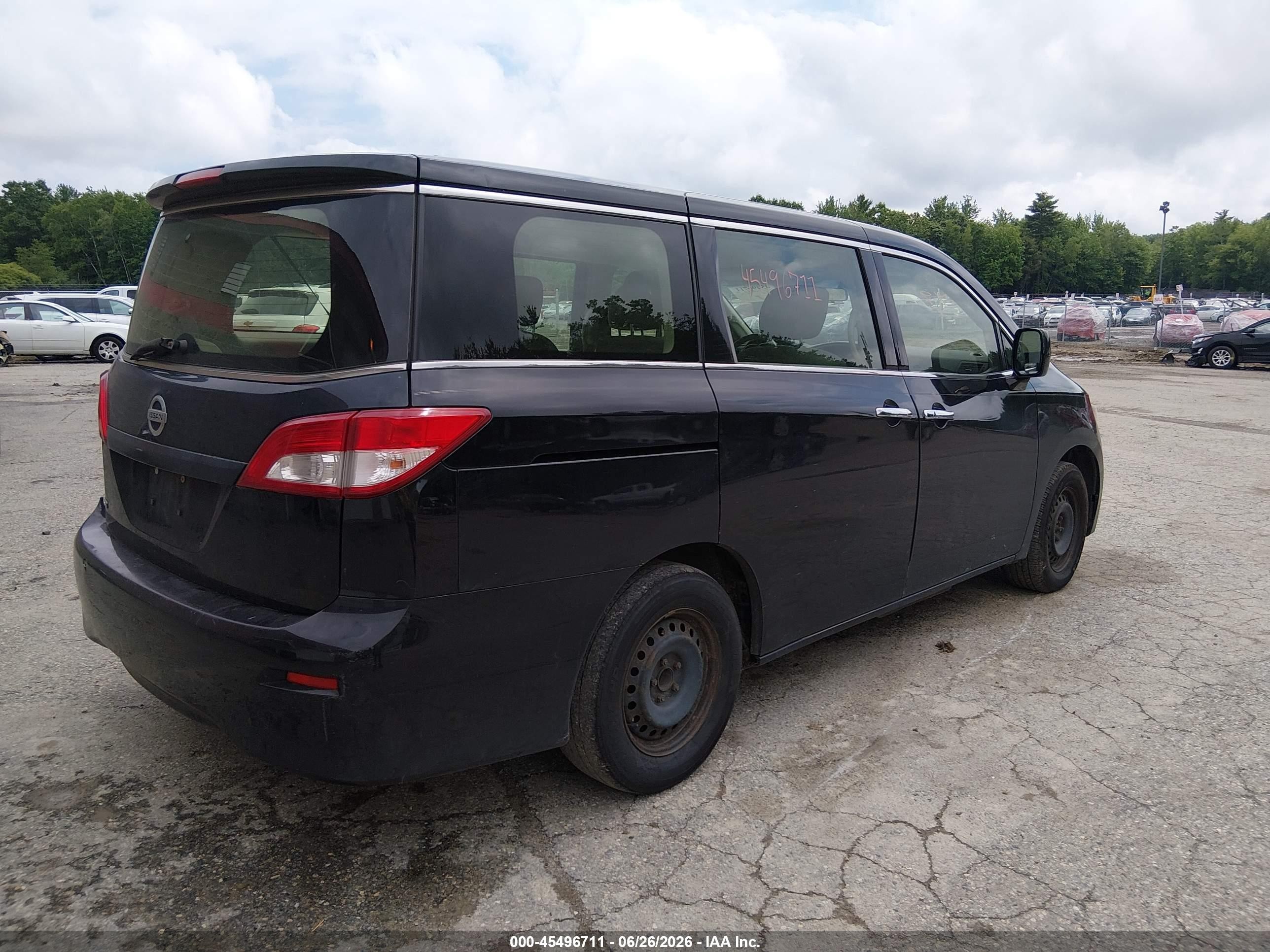 2015 Nissan Quest S Black vin: JN8AE2KP8F9122657