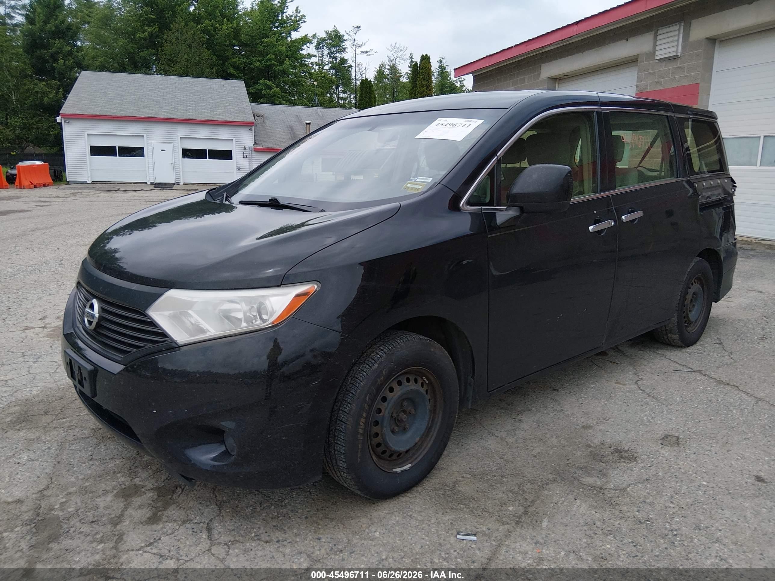 2015 Nissan Quest S Black vin: JN8AE2KP8F9122657