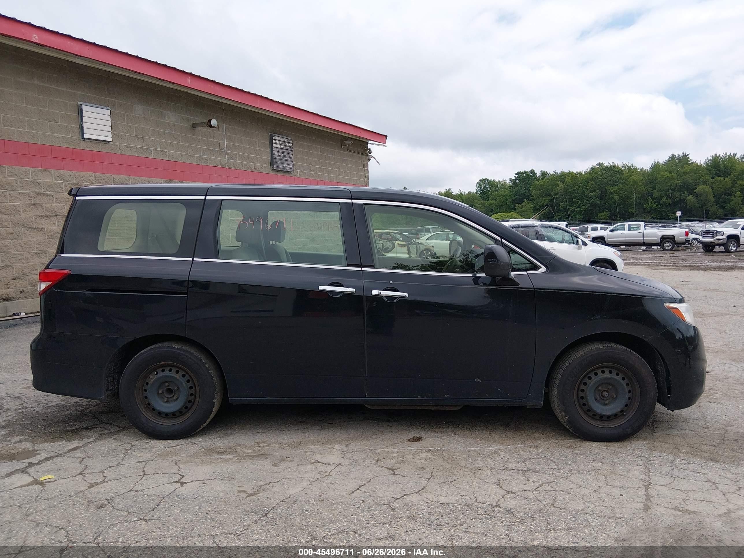 2015 Nissan Quest S Black vin: JN8AE2KP8F9122657