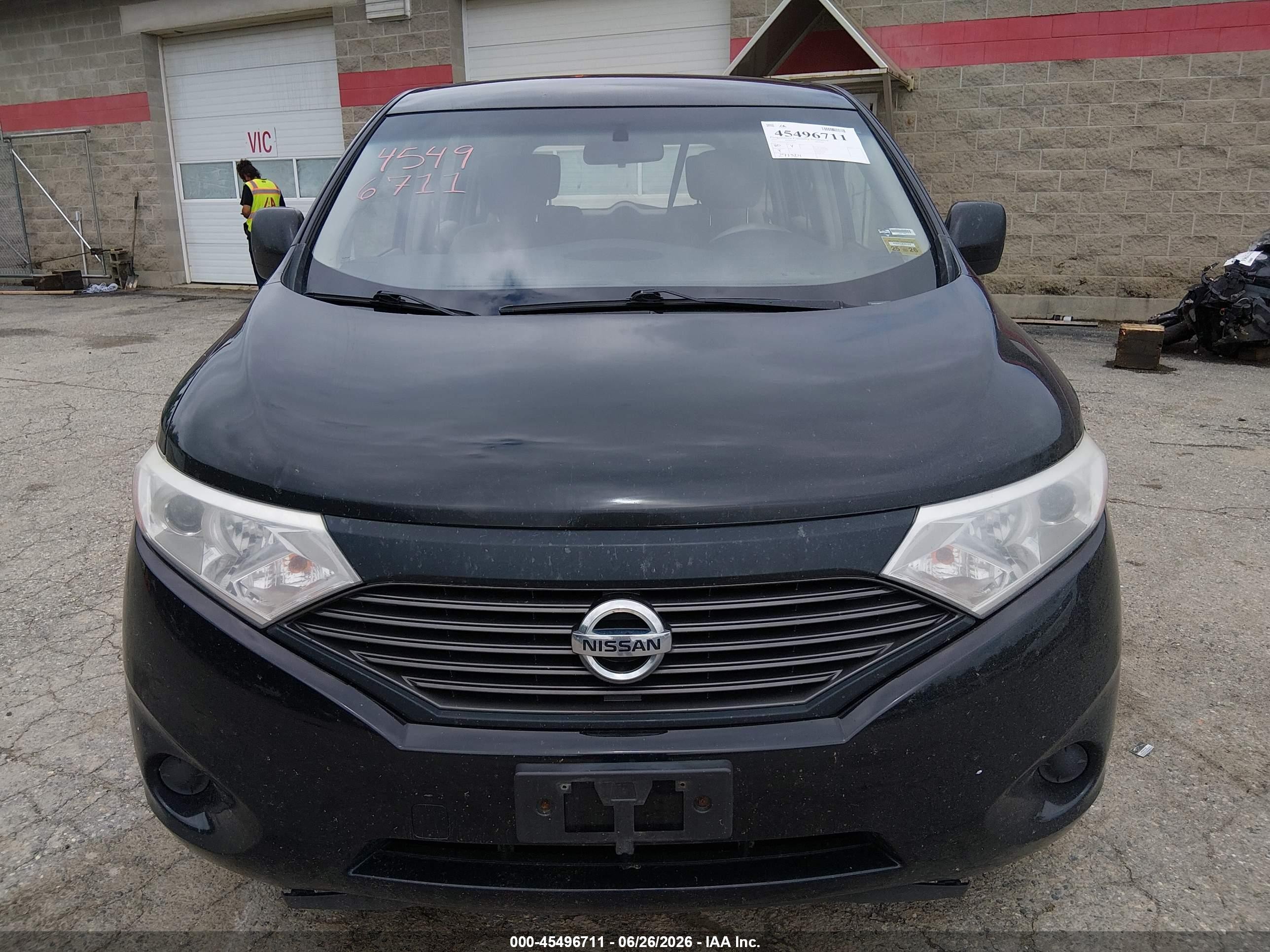 2015 Nissan Quest S Black vin: JN8AE2KP8F9122657