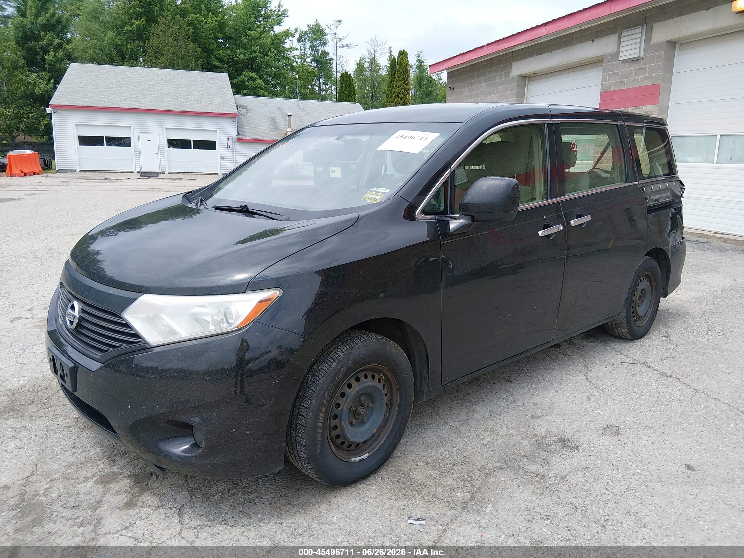 2015 Nissan Quest S Black vin: JN8AE2KP8F9122657