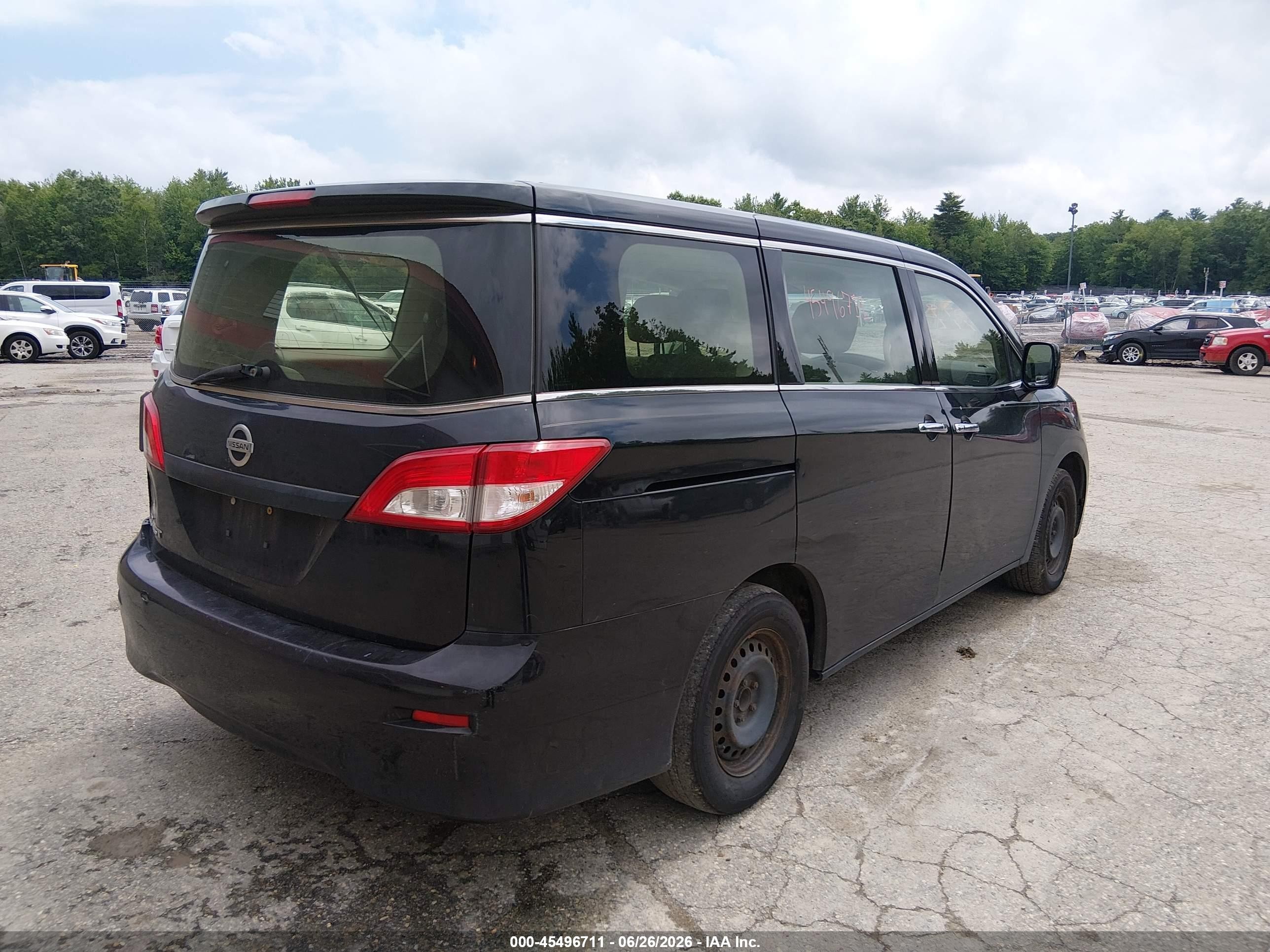 2015 Nissan Quest S Black vin: JN8AE2KP8F9122657