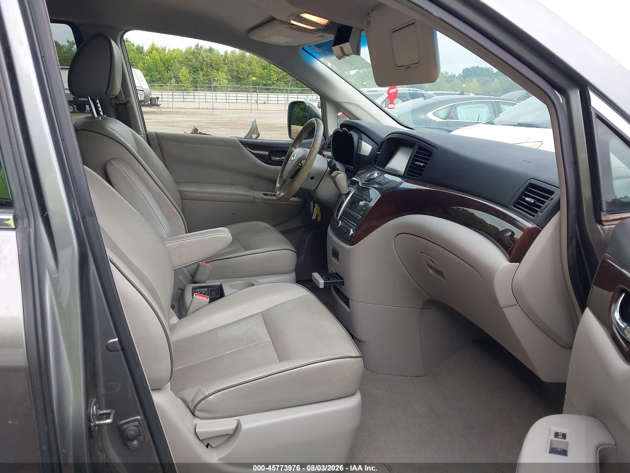 2015 Nissan Quest Platinum/s/sl/sv Серый vin: JN8AE2KP8F9126806