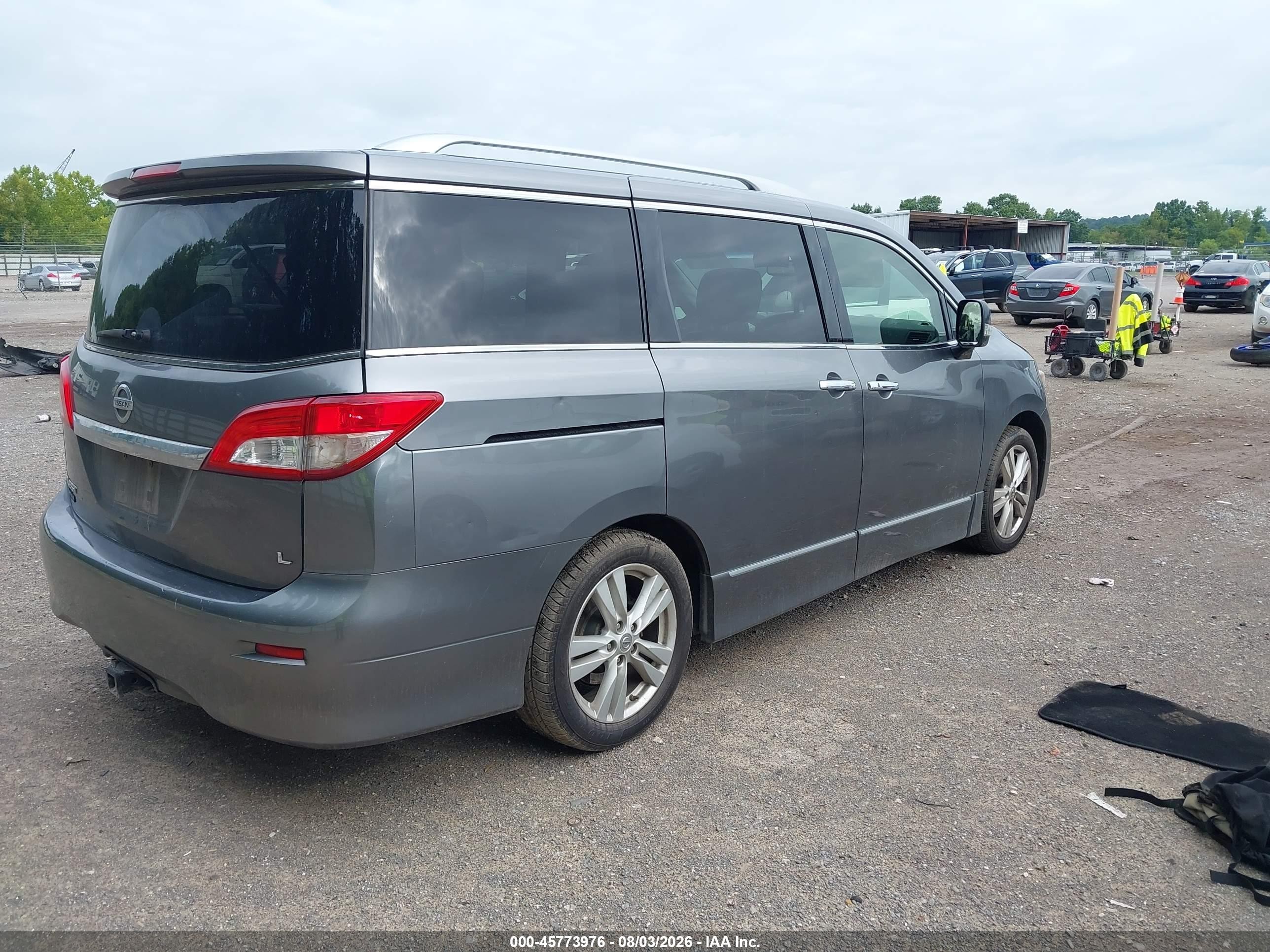 2015 Nissan Quest Platinum/s/sl/sv Серый vin: JN8AE2KP8F9126806