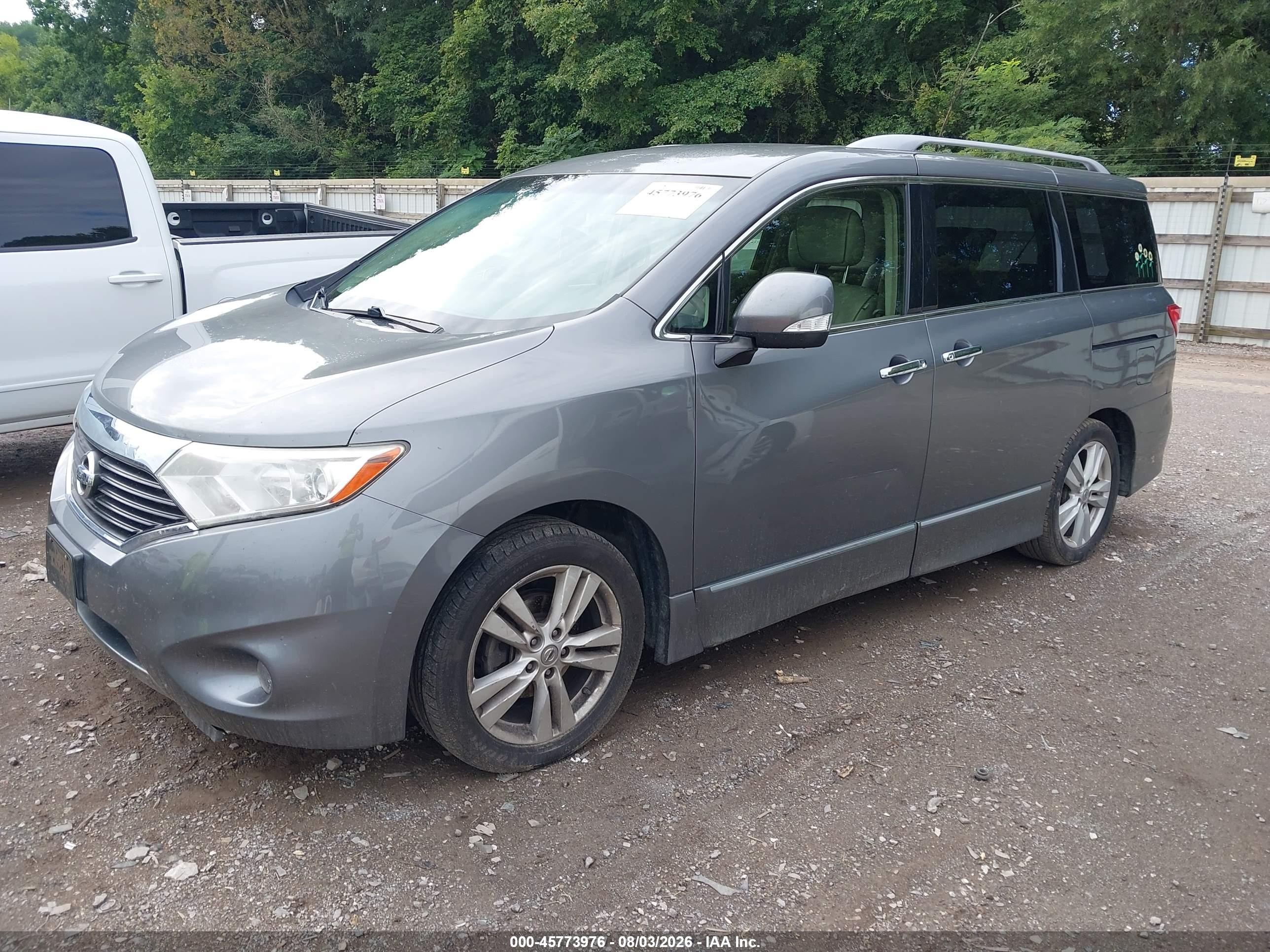 2015 Nissan Quest Platinum/s/sl/sv Серый vin: JN8AE2KP8F9126806